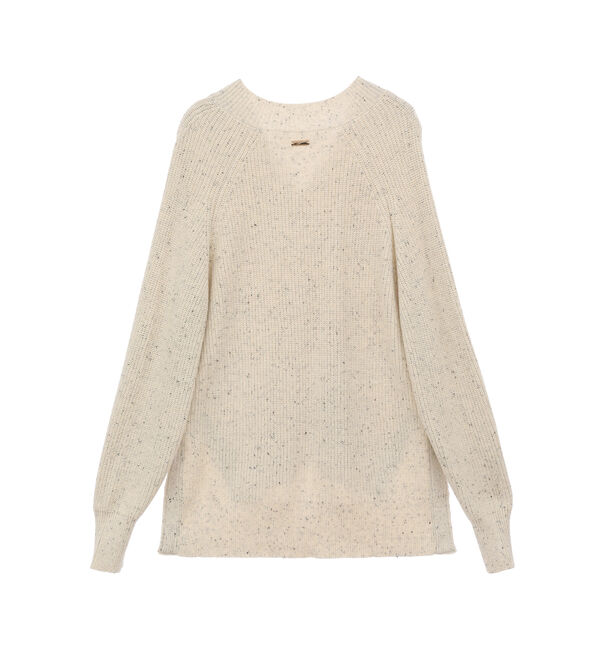 Soffitto「コットン片畦編みネップニット」|ニット・セーター|