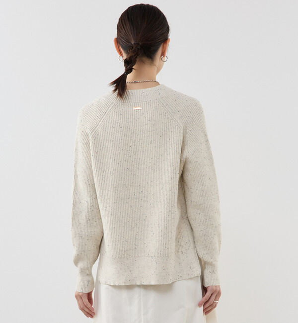 Soffitto「コットン片畦編みネップニット」|ニット・セーター|