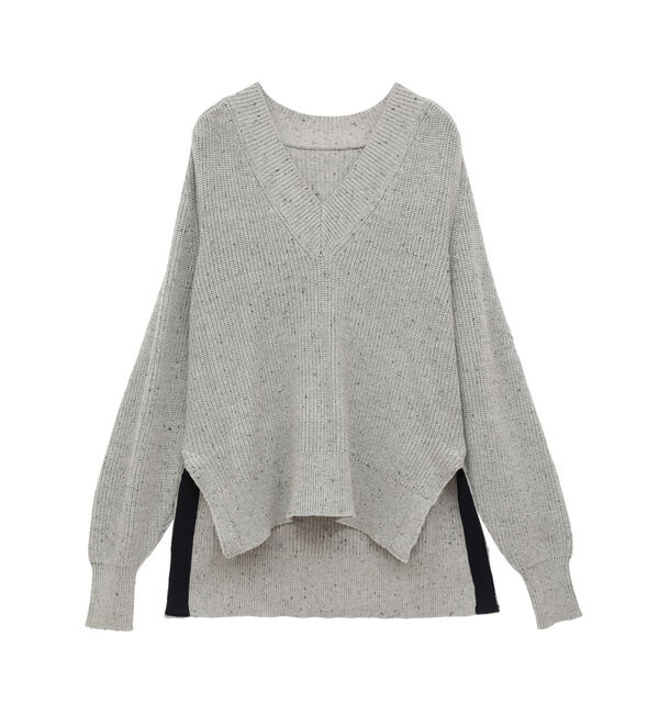 Soffitto「コットン片畦編みネップニット」|ニット・セーター|