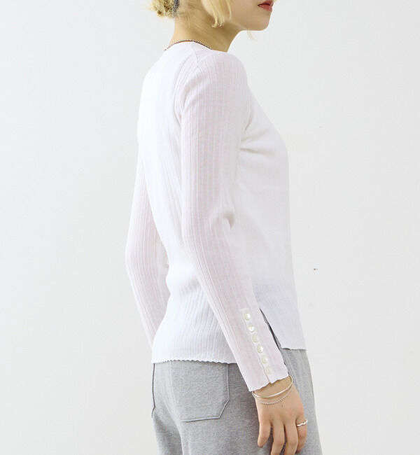 SOFFITTO「サイドスリットリプニット」|ニット・セーター|