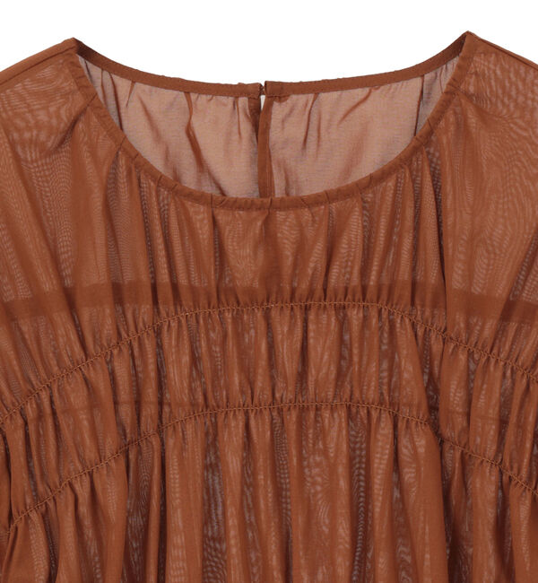 SOFFITTO「オーガニックコットンシャーリングブラウス」|シャツ・ブラウス|