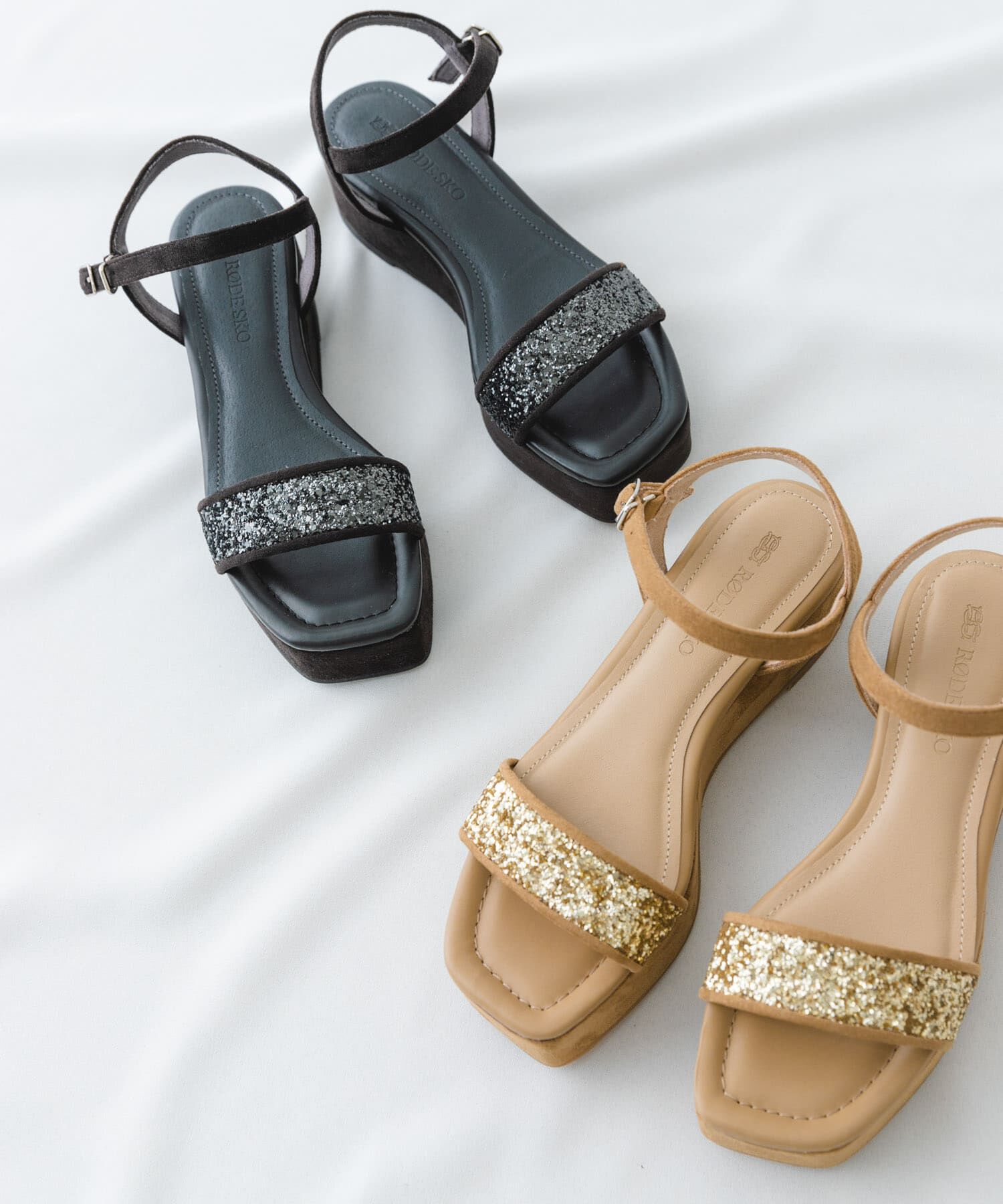 RODE SKO「グリッターアンクルサンダル」|サンダル|