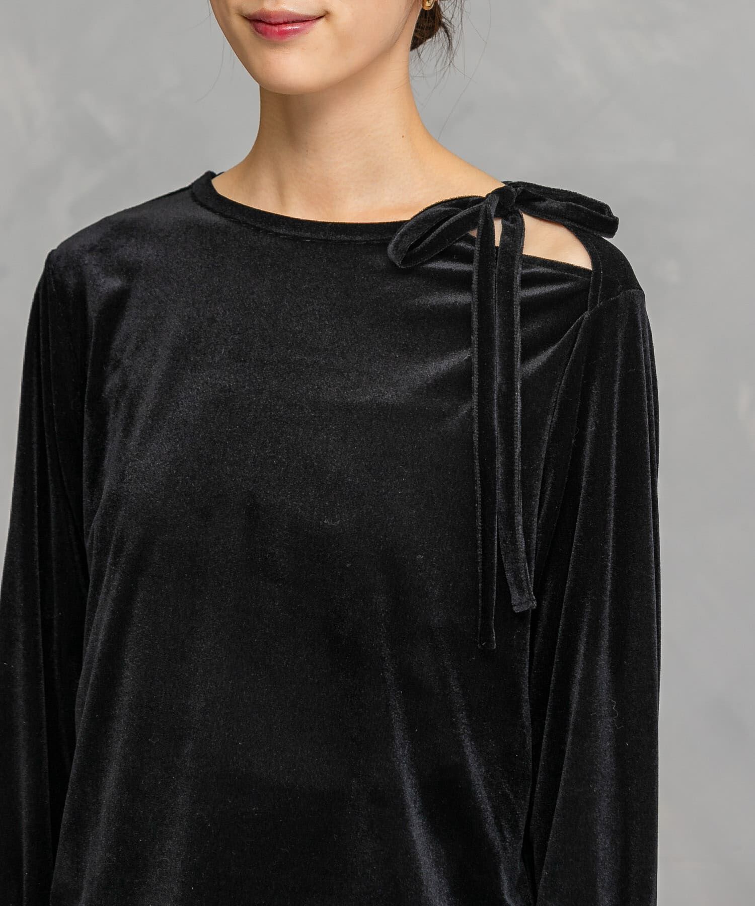 URBAN RESEARCH ROSSO「シアーベロアスリットデザインカットソー」|Tシャツ・カットソー|