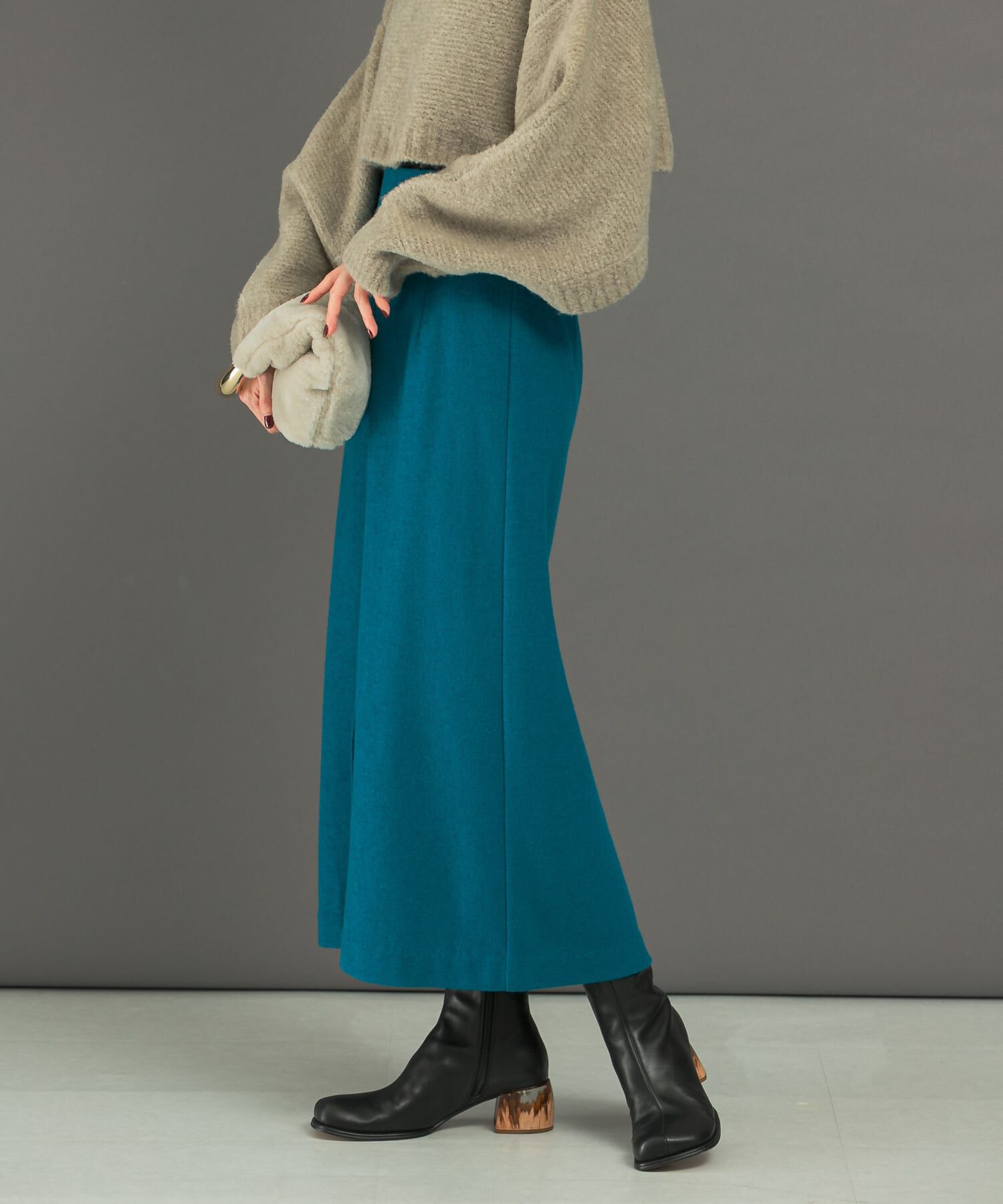 URBAN RESEARCH ROSSO「ウール混ブークレストレートスカート」|スカート|