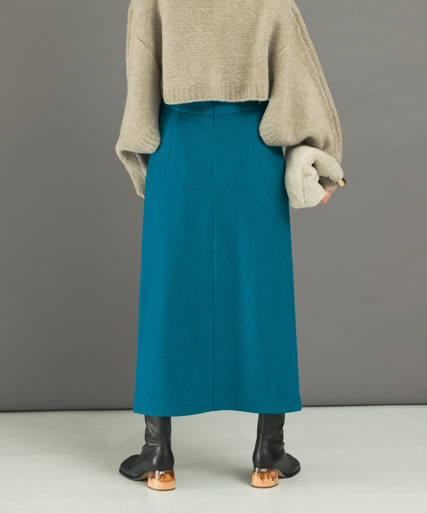 URBAN RESEARCH ROSSO「ウール混ブークレストレートスカート」|スカート|