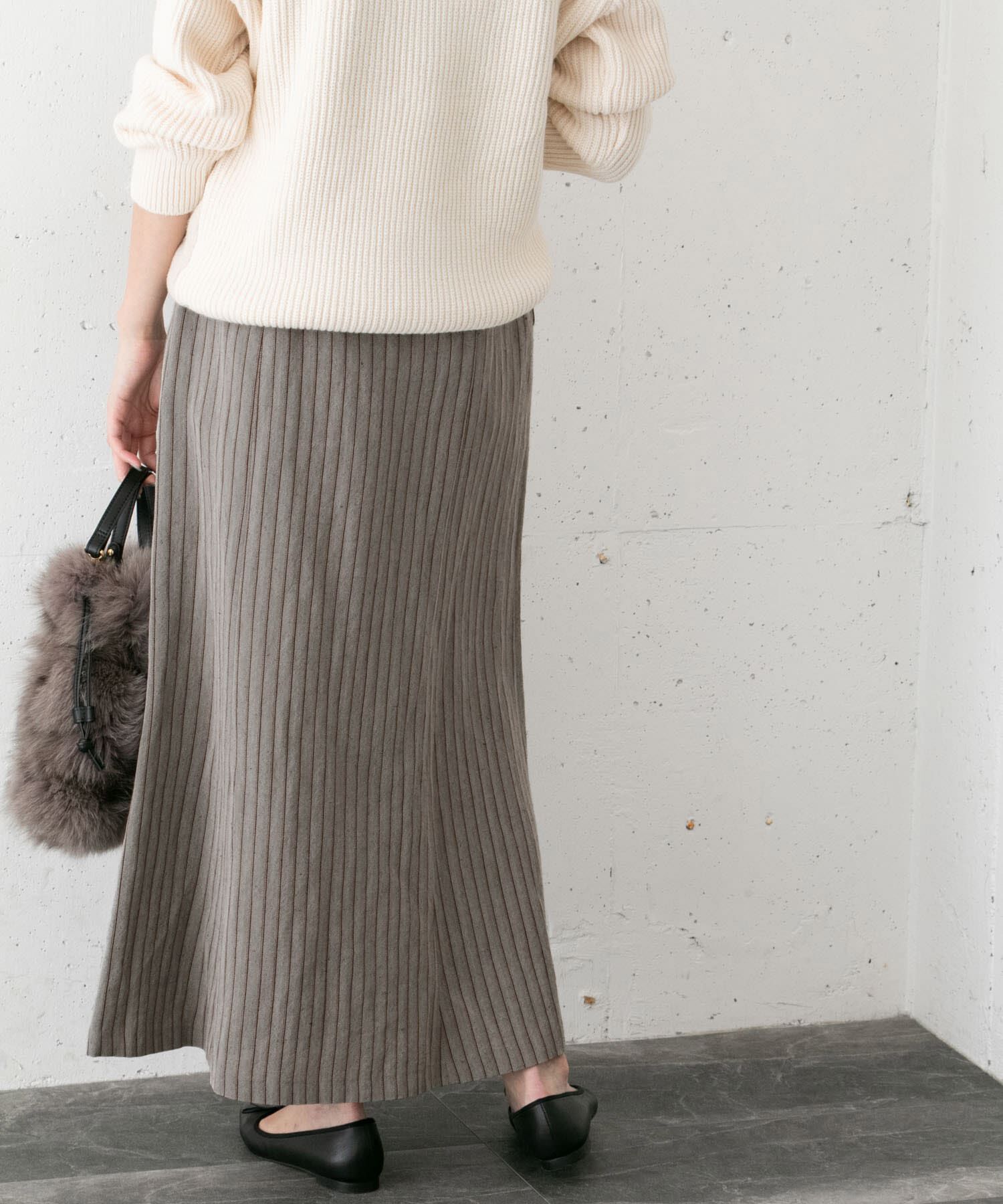 URBAN RESEARCH ROSSO「ウールリネンヘリンボンスカート&there4;」|スカート|