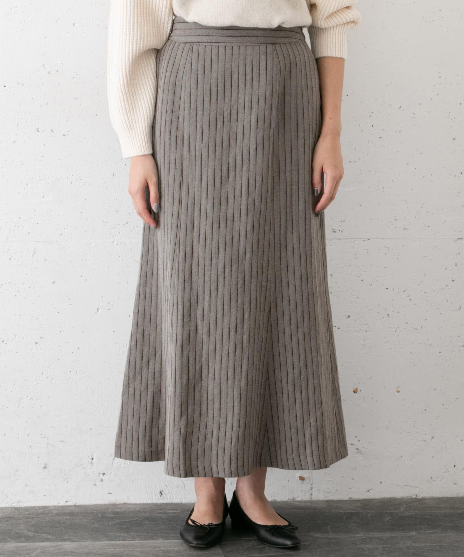 URBAN RESEARCH ROSSO「ウールリネンヘリンボンスカート&there4;」|スカート|