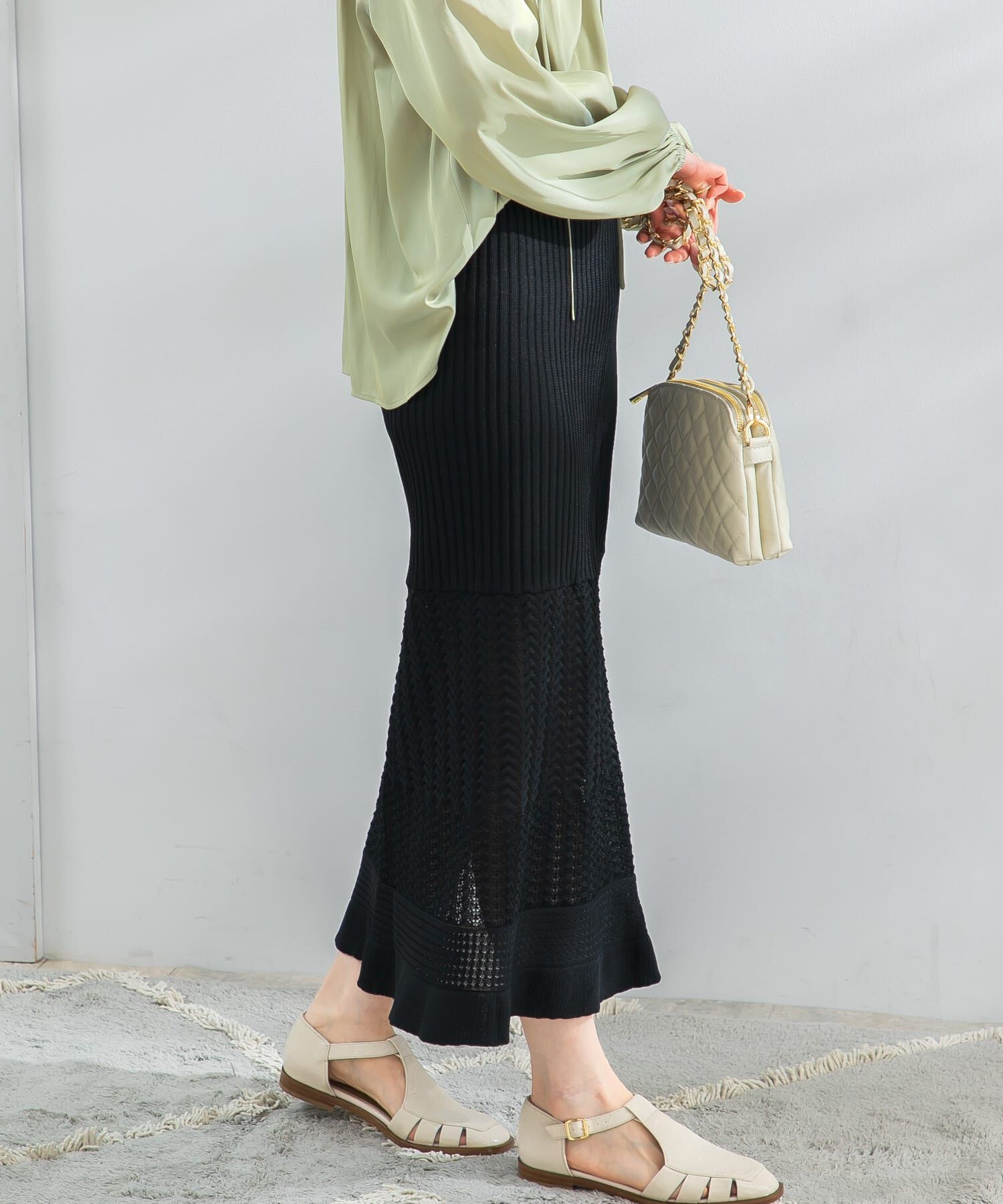 URBAN RESEARCH ROSSO「TRICOTE　PATTERN SKIRT」|スカート|