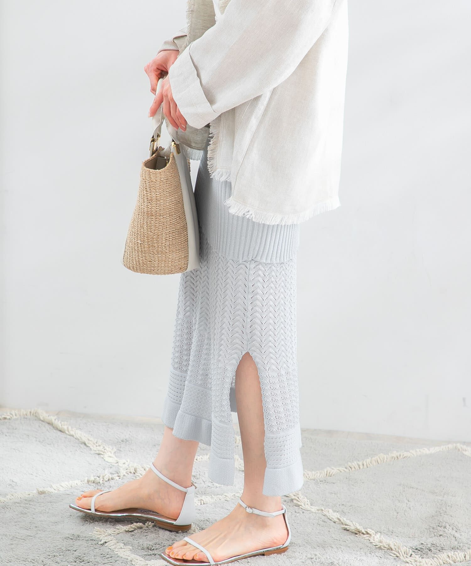 URBAN RESEARCH ROSSO「TRICOTE　PATTERN SKIRT」|スカート|