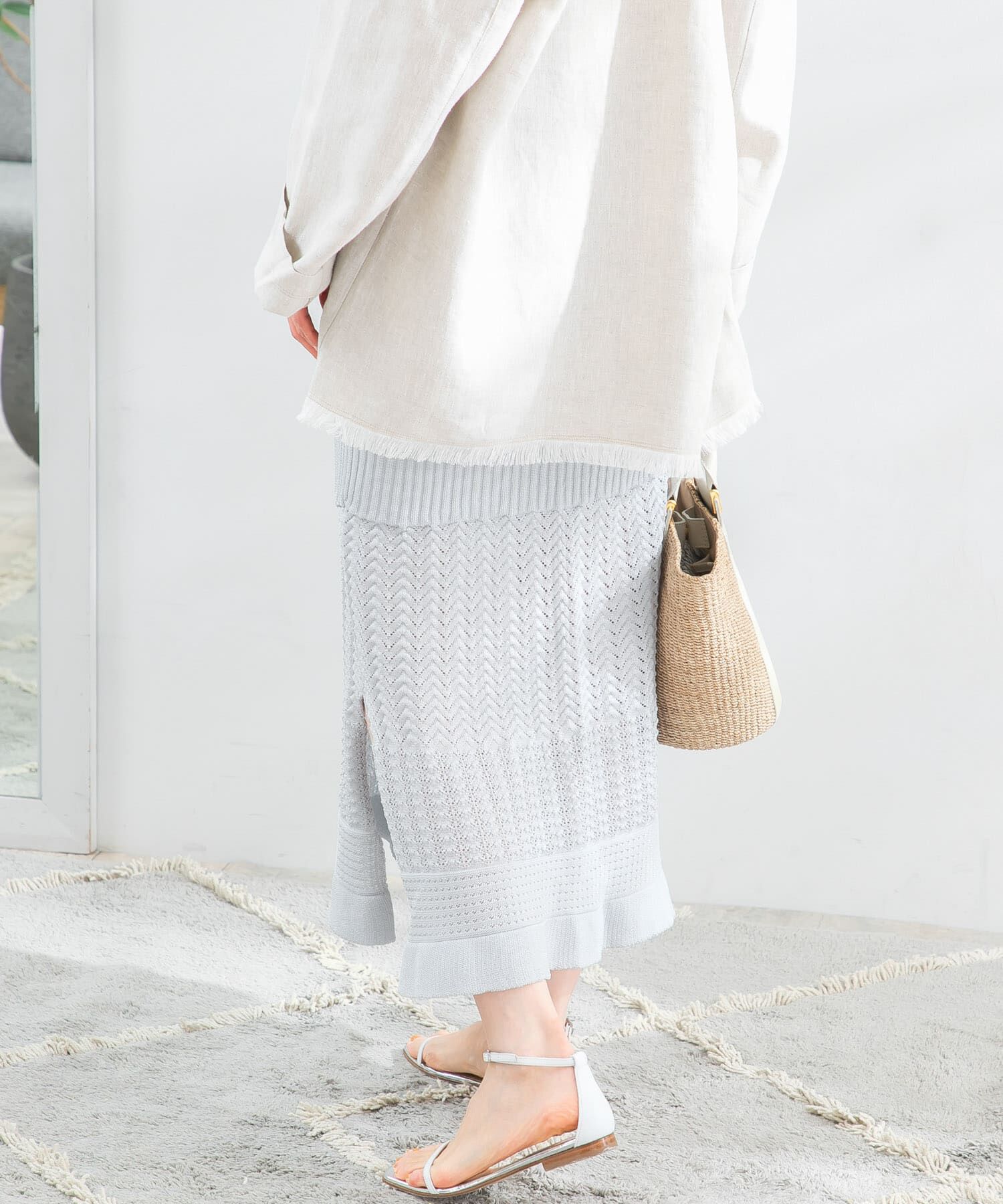 URBAN RESEARCH ROSSO「TRICOTE　PATTERN SKIRT」|スカート|