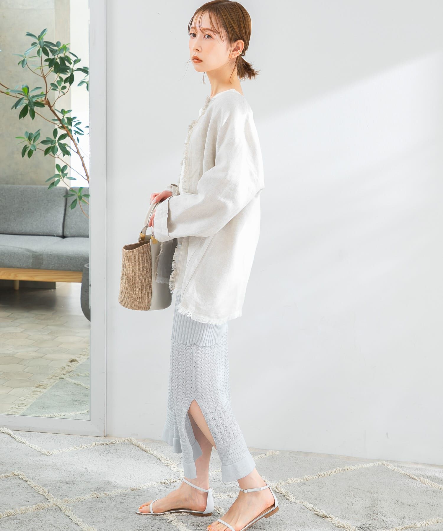 URBAN RESEARCH ROSSO「TRICOTE　PATTERN SKIRT」|スカート|