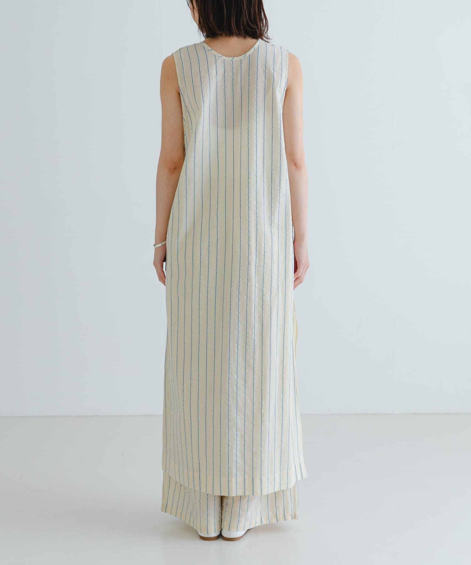 URBAN RESEARCH「new basic　インドコットンサッカーストライプワンピース」|ワンピース|