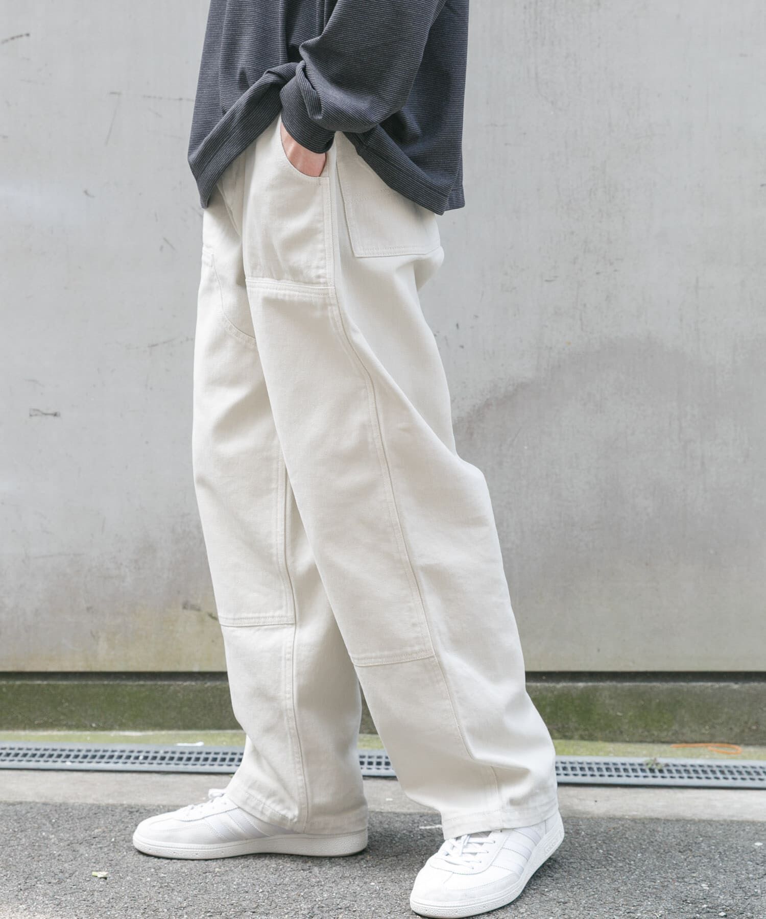 URBAN RESEARCH DOORS「FORK&SPOON　ガーメントダイツイルダブルニーパンツ」|その他|