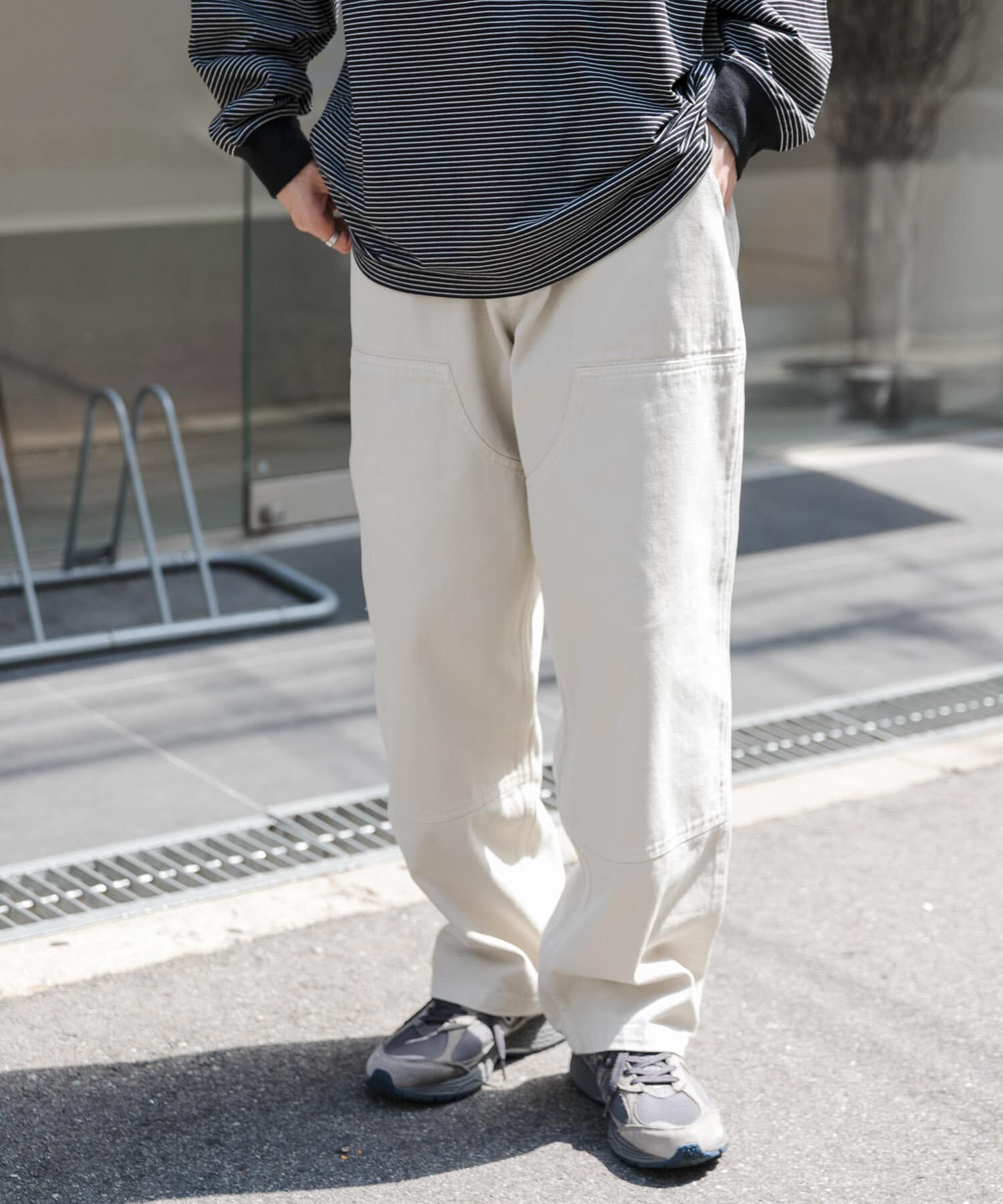 URBAN RESEARCH DOORS「FORK&SPOON　ガーメントダイツイルダブルニーパンツ」|その他|