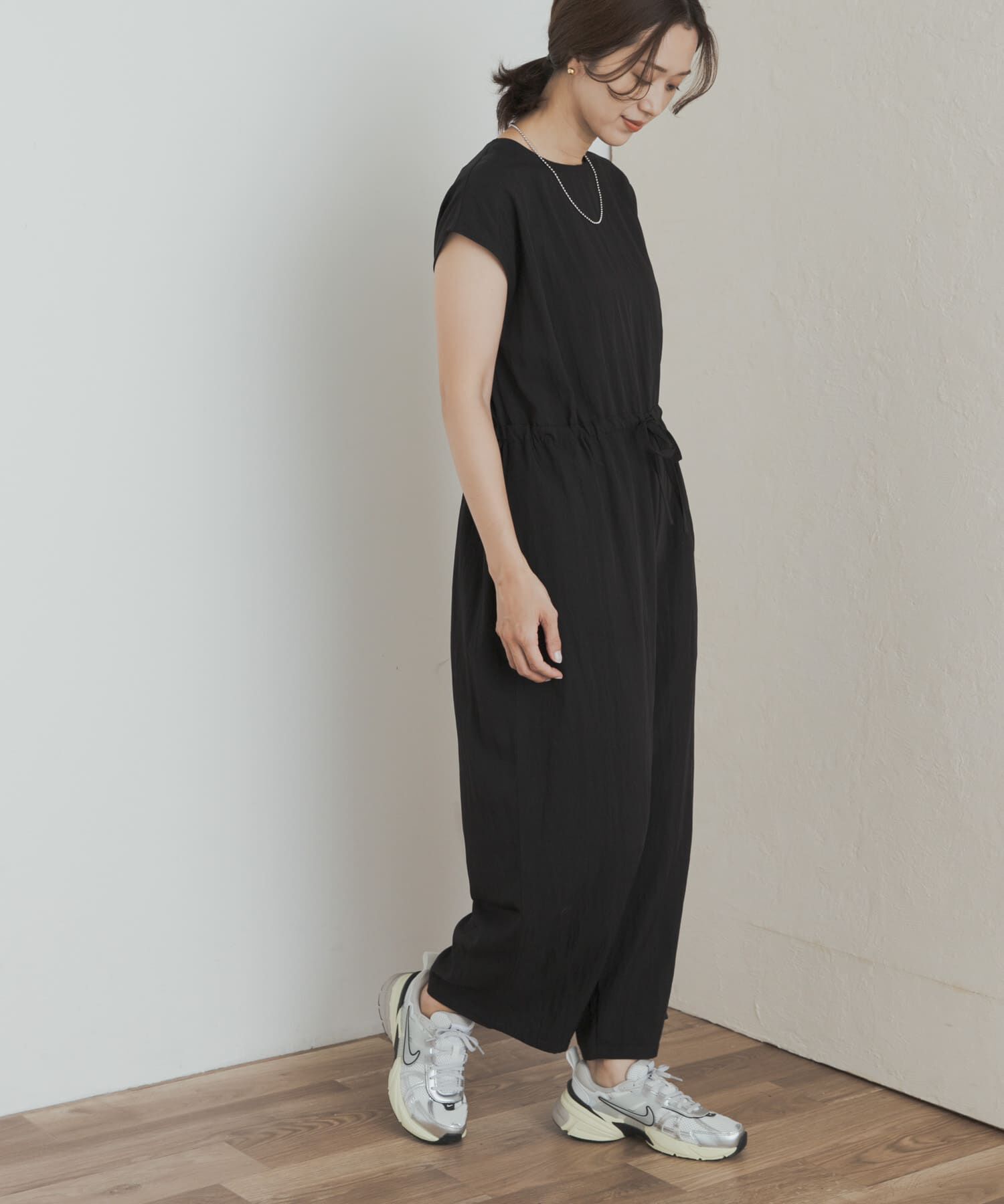 URBAN RESEARCH DOORS「『UVカット/接触冷感/吸水速乾』ドロストオールインワン」|スカート|