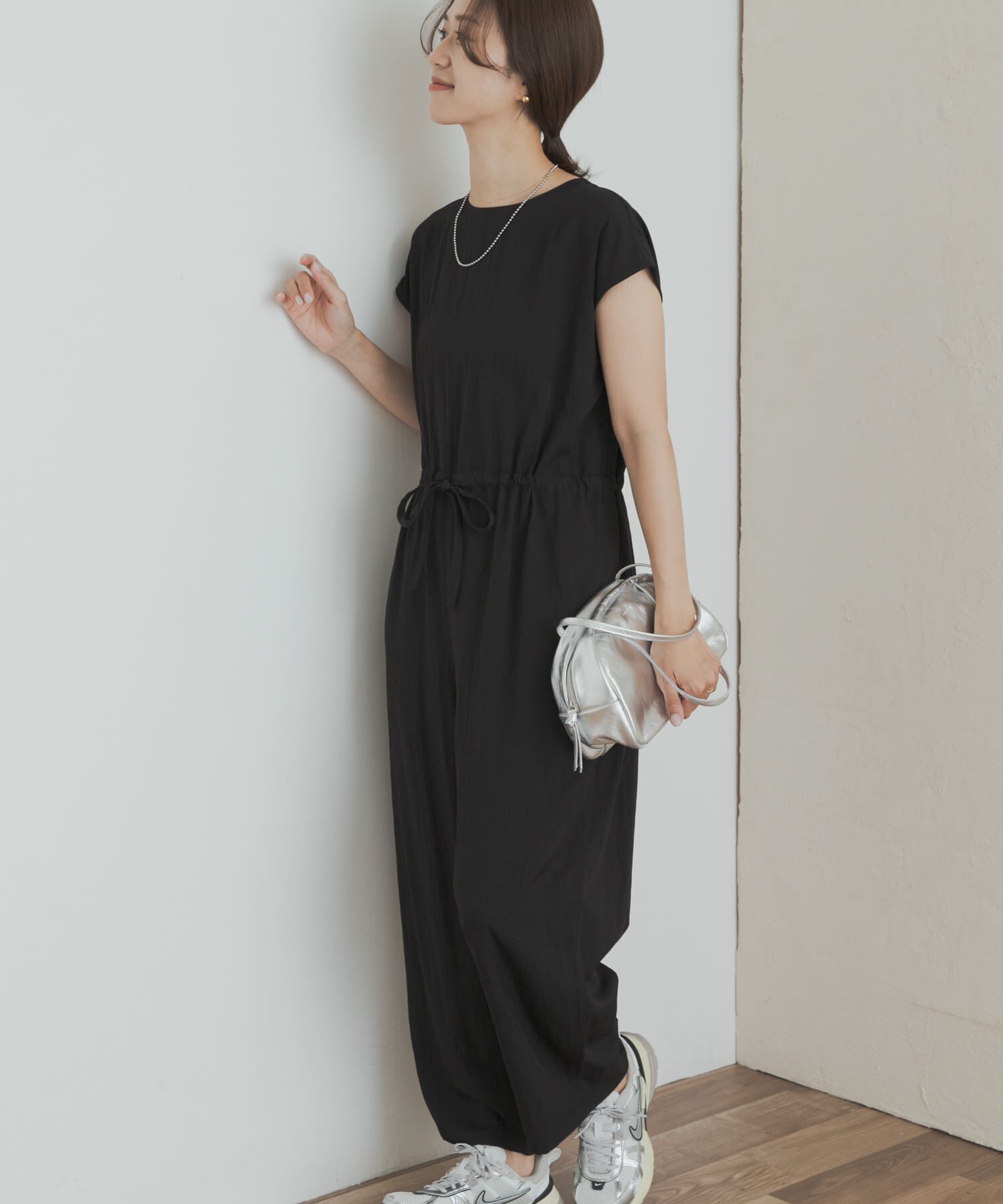 URBAN RESEARCH DOORS「『UVカット/接触冷感/吸水速乾』ドロストオールインワン」|スカート|