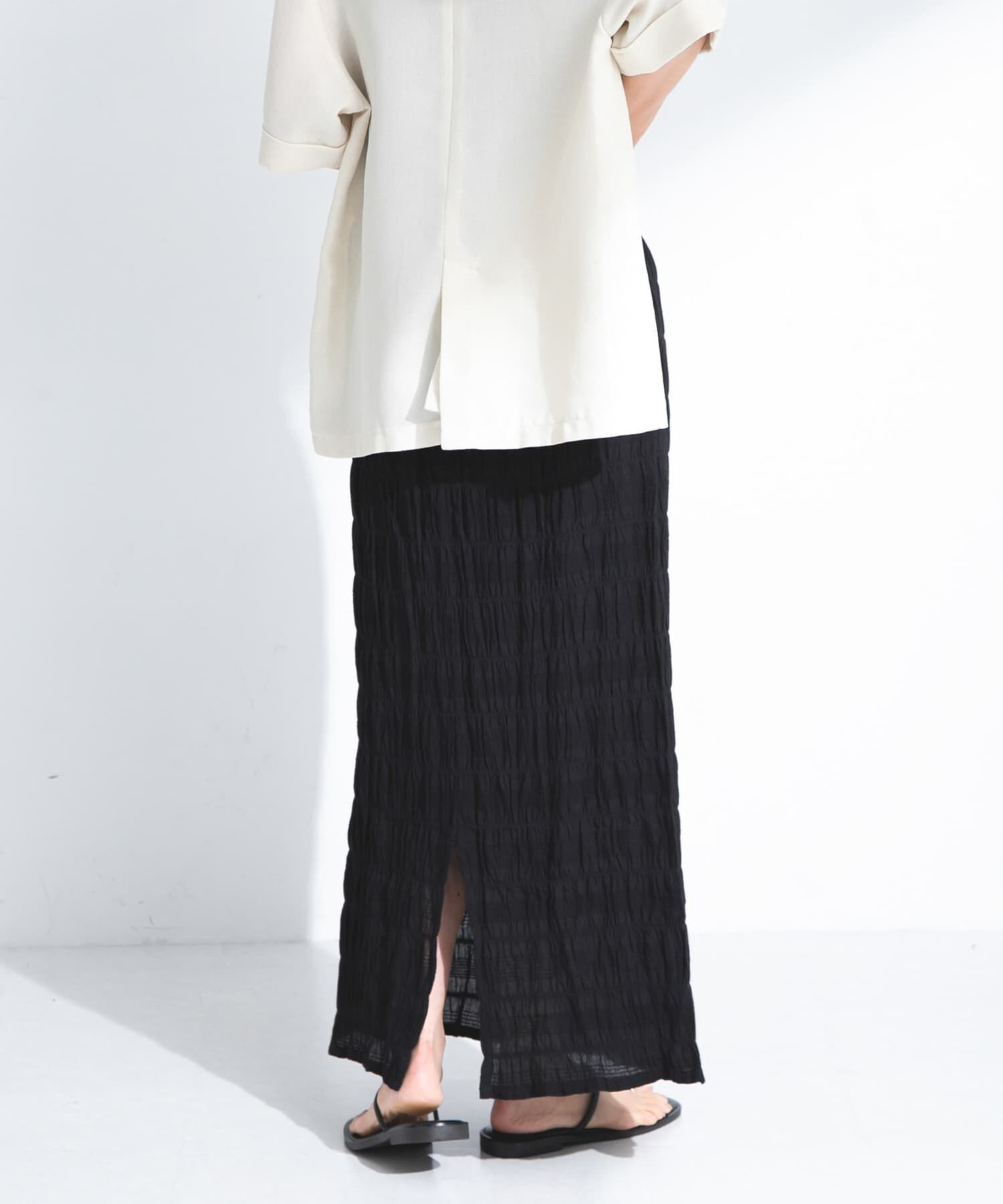 Sonny Label 「コットンシャーリングIラインスカート」|スカート|