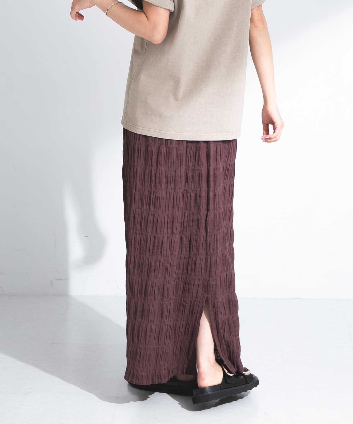 Sonny Label 「コットンシャーリングIラインスカート」|スカート|