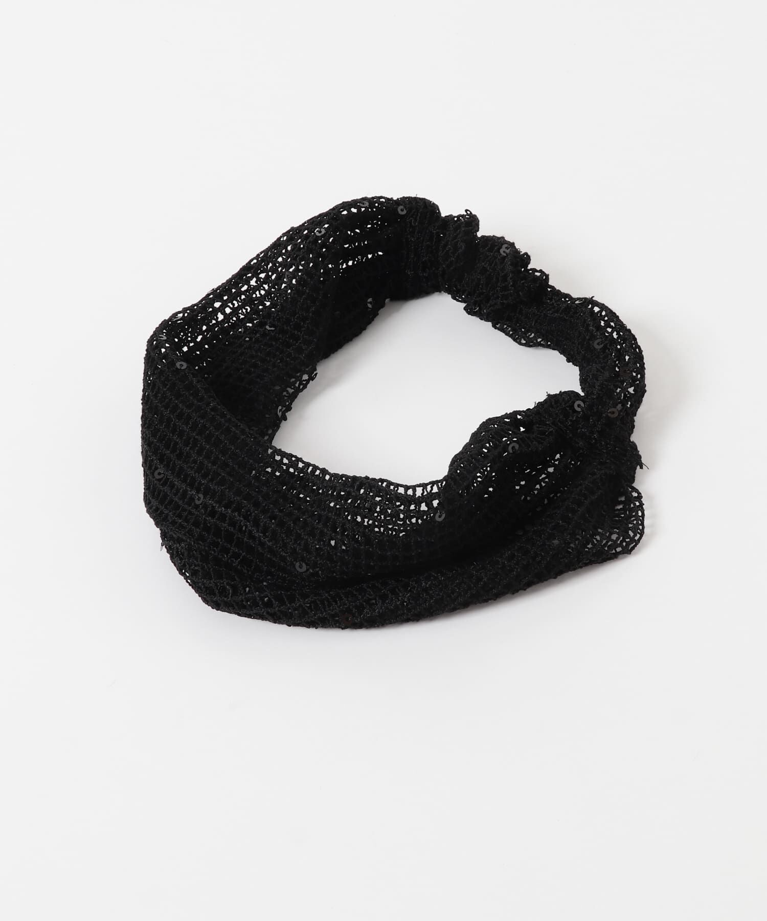 SMELLY「スパンコールメッシュヘアターバン」|ヘアバンド|