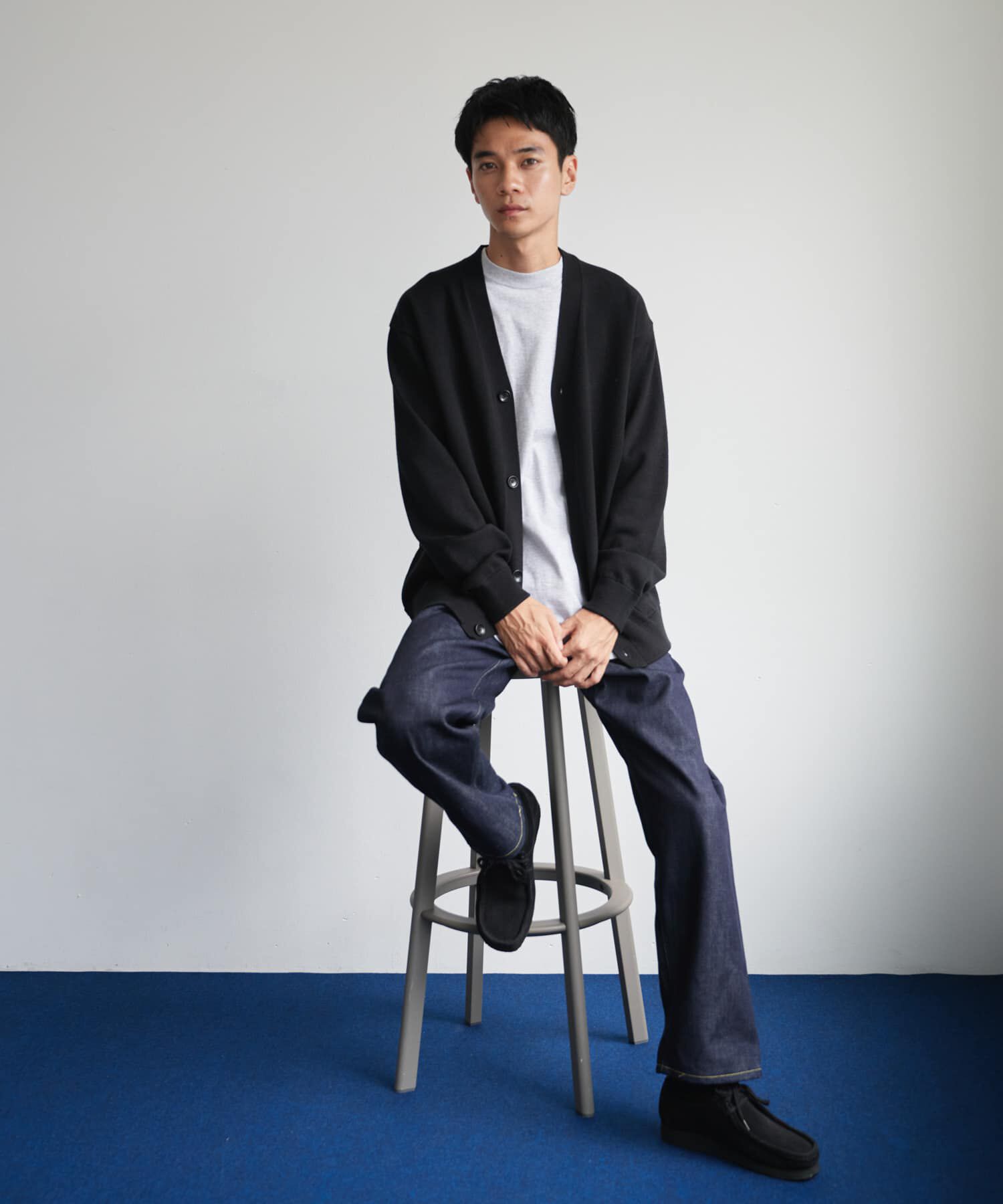 URBAN RESEARCH DOORS「『XLｻｲｽﾞ/WEB限定/仁村紗和さん着用』『UR TECH 200日ﾆｯﾄ』Vﾈｯｸｶｰ」|カーディガン|