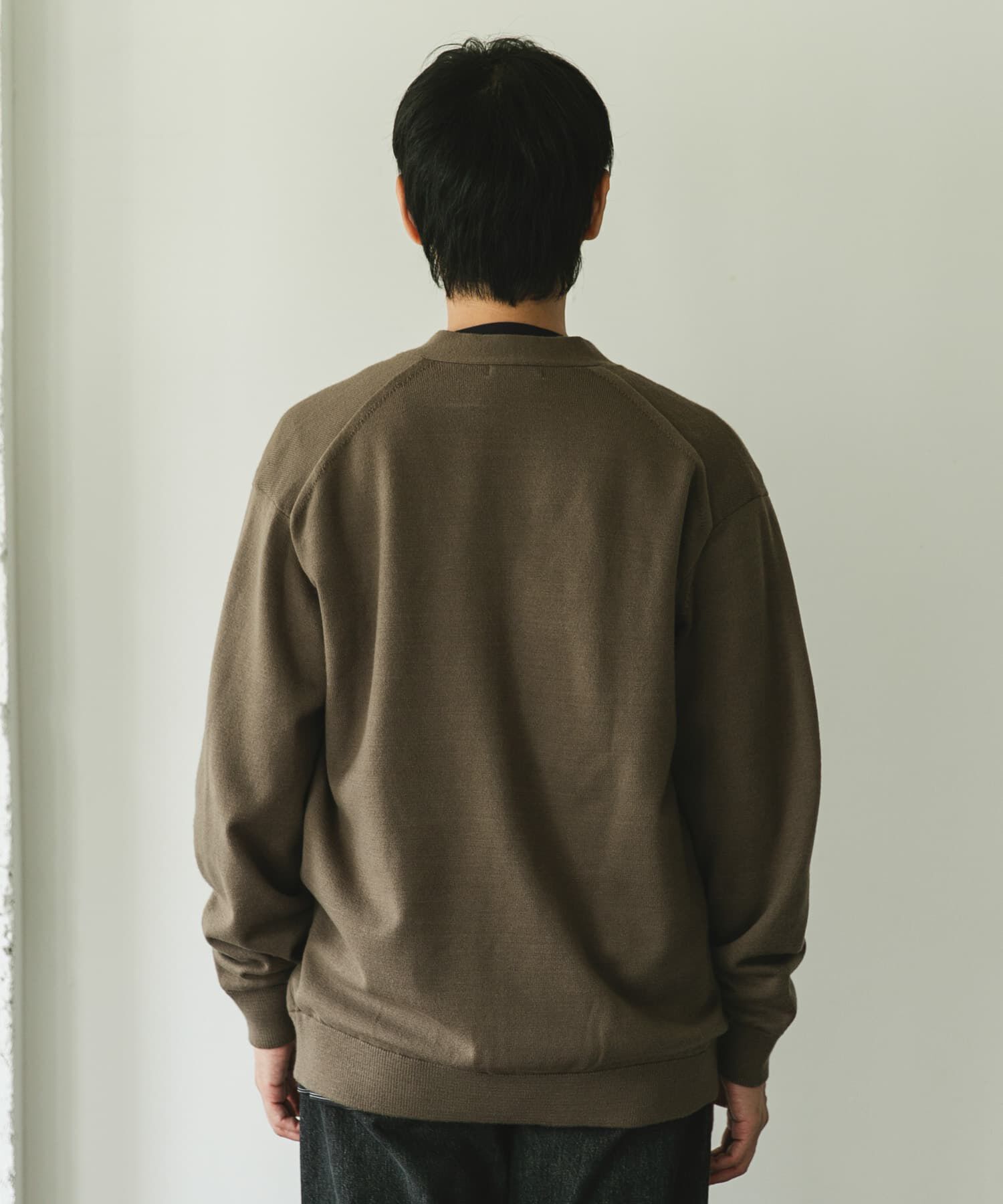 URBAN RESEARCH DOORS「『XLｻｲｽﾞ/WEB限定/仁村紗和さん着用』『UR TECH 200日ﾆｯﾄ』Vﾈｯｸｶｰ」|カーディガン|