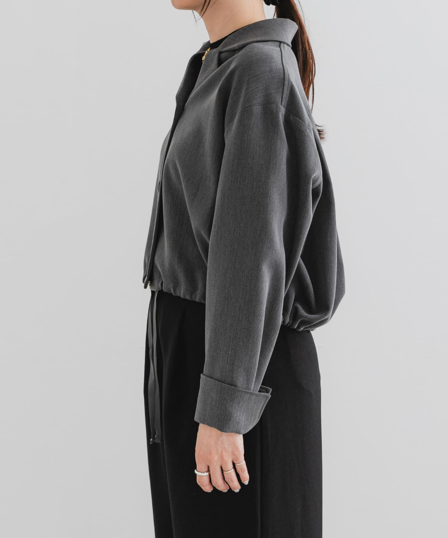 URBAN RESEARCH ROSSO「F by ROSSO　オープンカラーシャツジャケット」|ノーカラーコート|