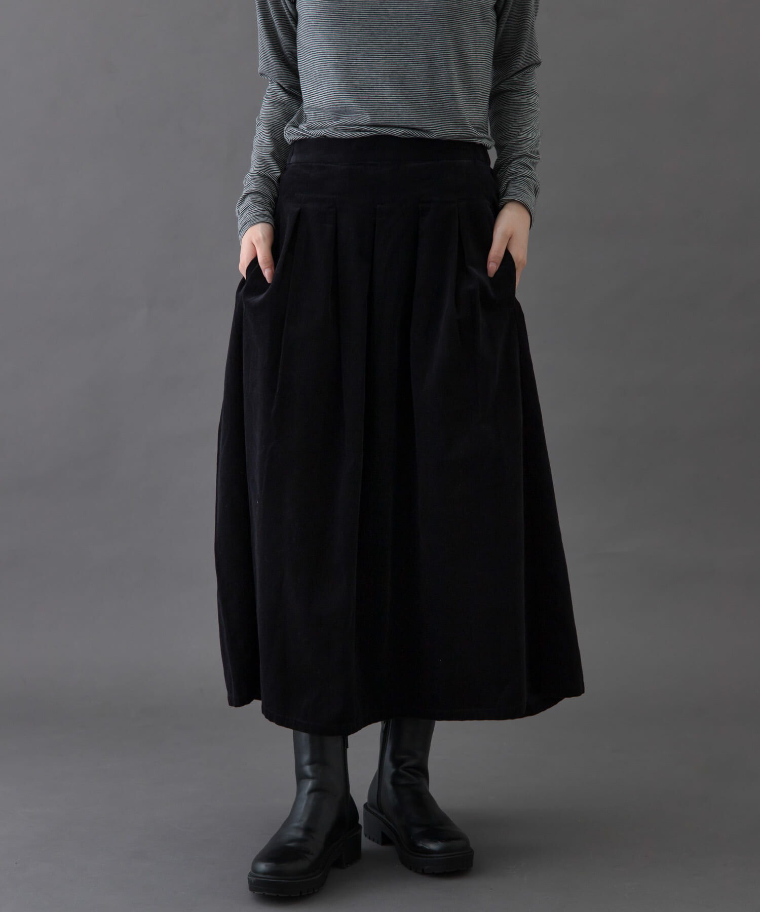 URBAN RESEARCH DOORS「FORK&SPOON　コーデュロイスカート」|スカート|