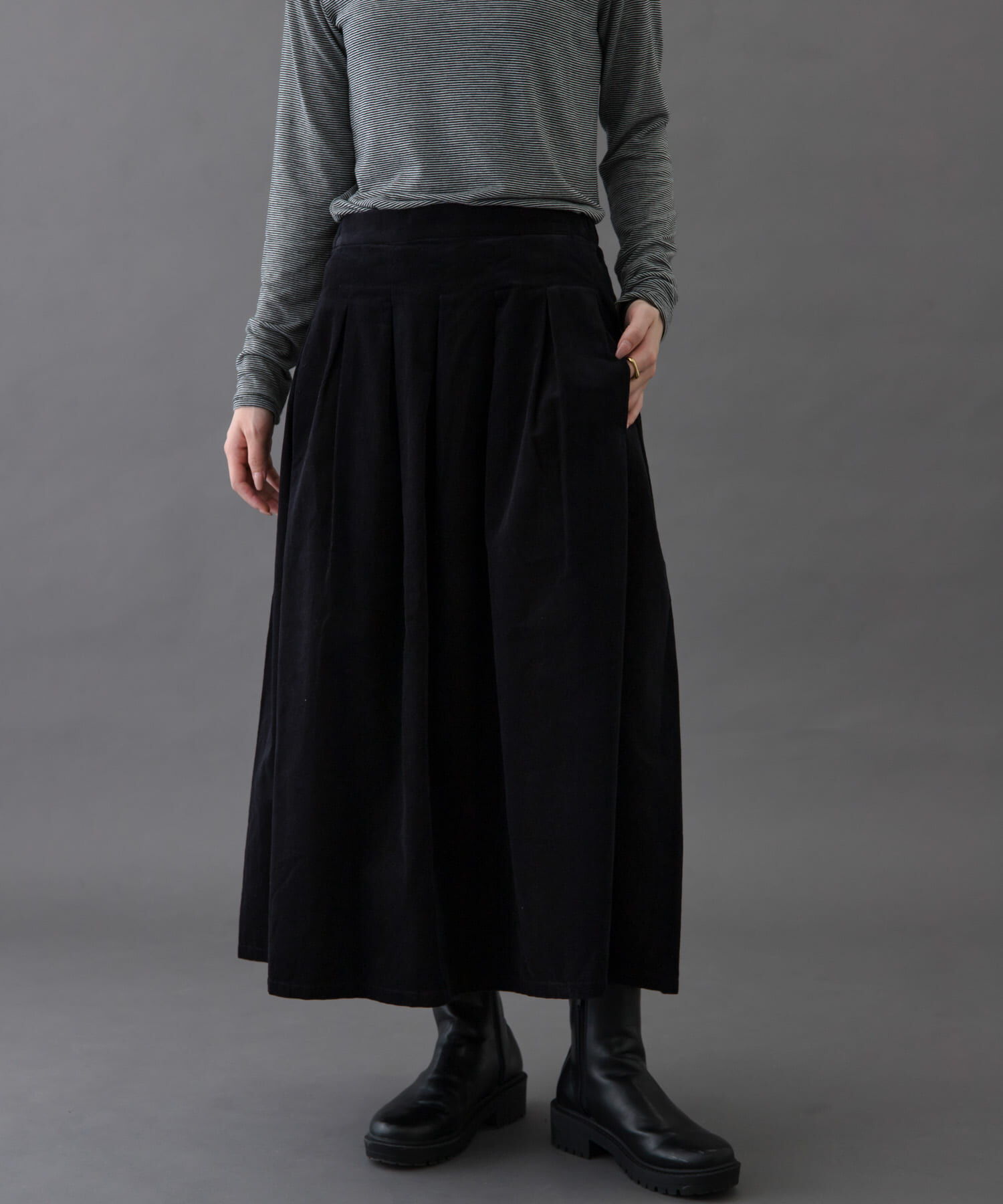 URBAN RESEARCH DOORS「FORK&SPOON　コーデュロイスカート」|スカート|