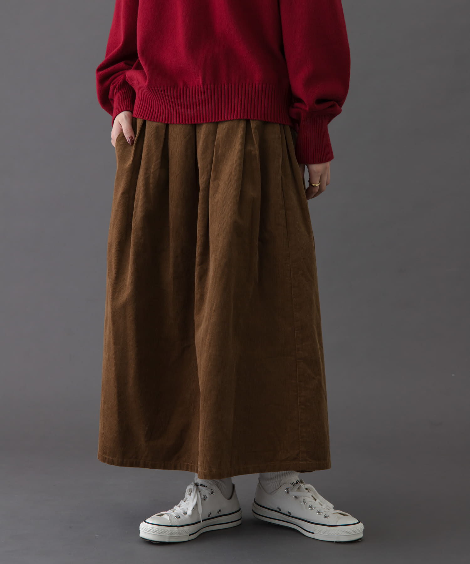 URBAN RESEARCH DOORS「FORK&SPOON　コーデュロイスカート」|スカート|
