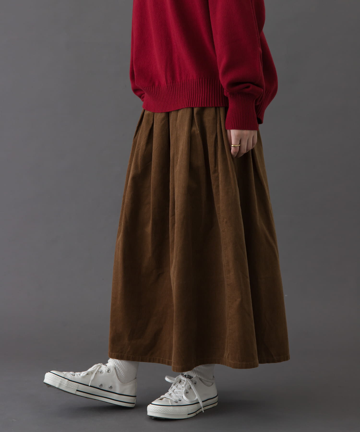 URBAN RESEARCH DOORS「FORK&SPOON　コーデュロイスカート」|スカート|