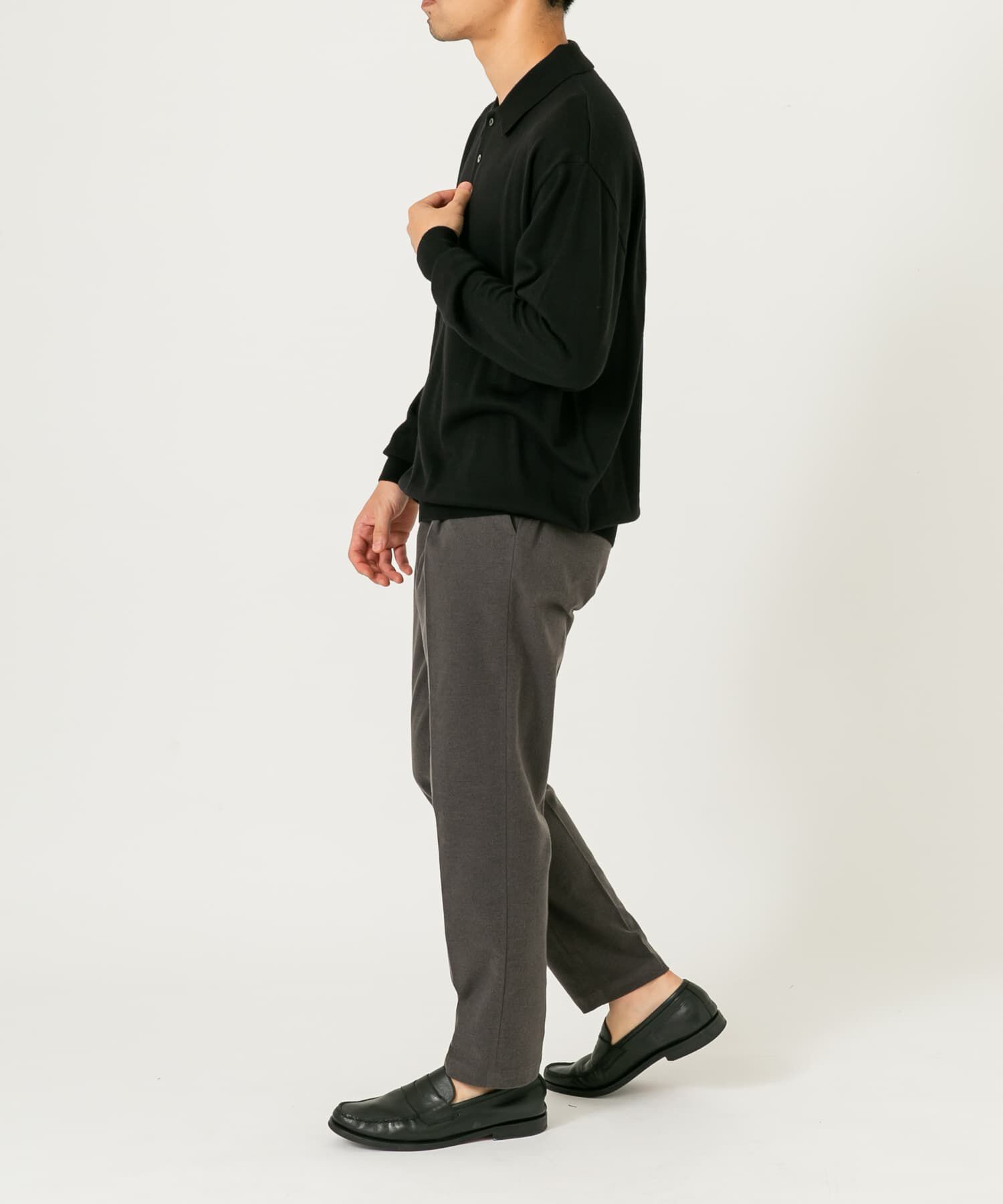 URBAN RESEARCH ROSSO「イタリア糸メリノウールニットポロシャツ」|ニット・セーター|