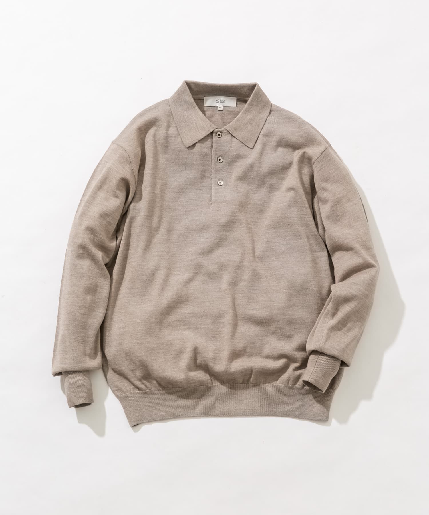URBAN RESEARCH ROSSO「イタリア糸メリノウールニットポロシャツ」|ニット・セーター|