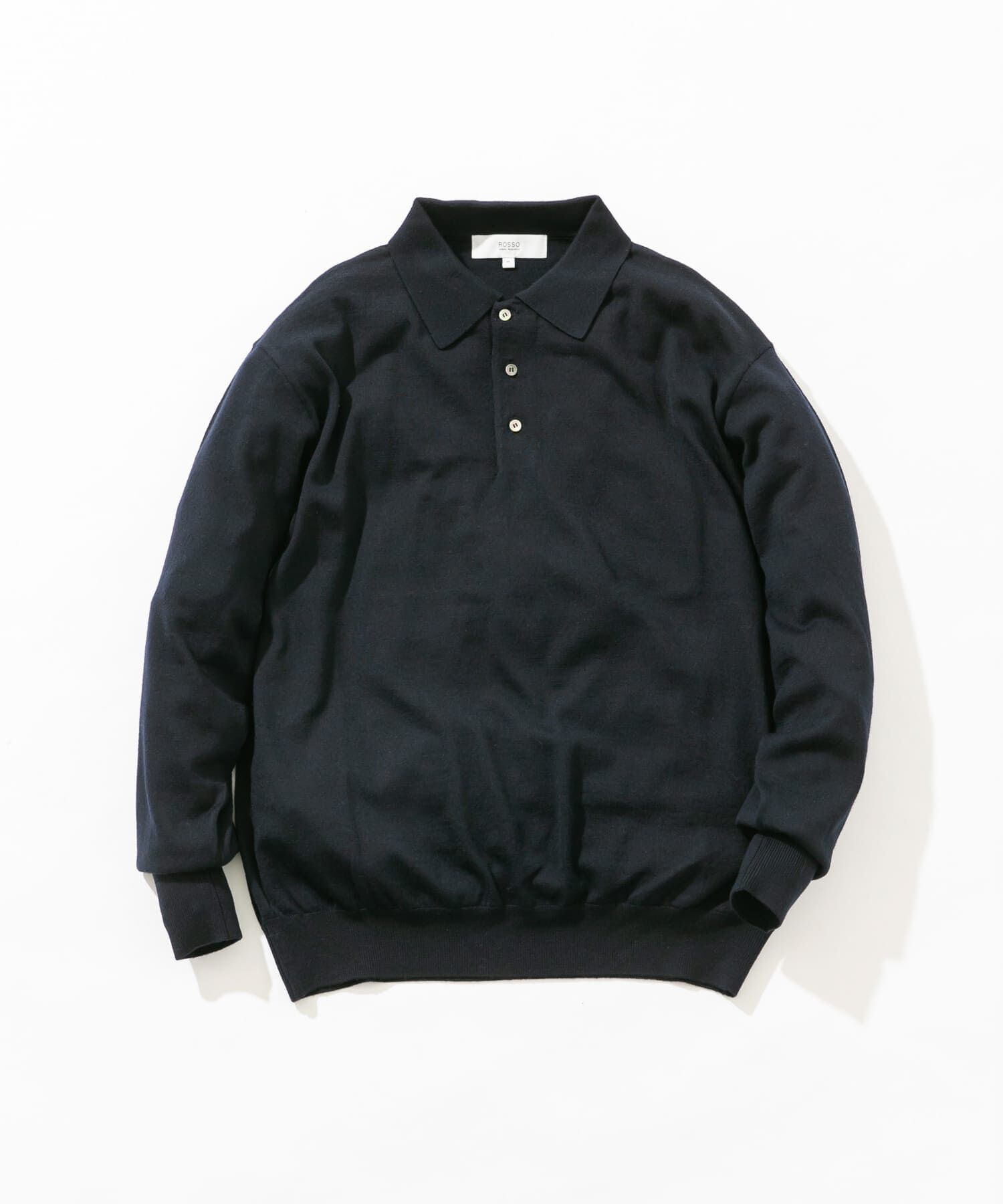 URBAN RESEARCH ROSSO「イタリア糸メリノウールニットポロシャツ」|ニット・セーター|