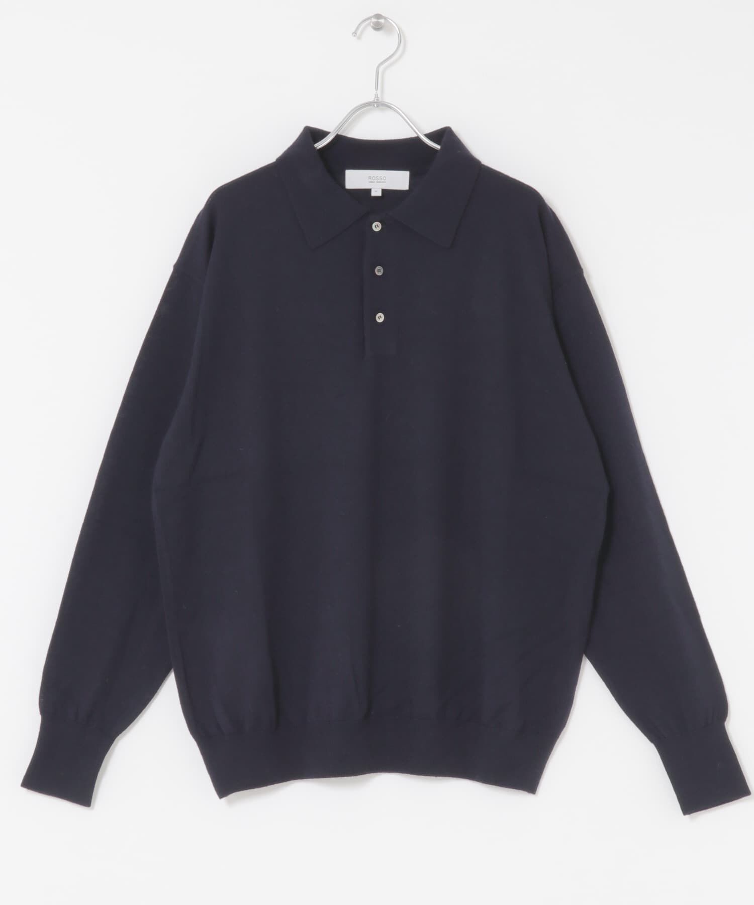 URBAN RESEARCH ROSSO「イタリア糸メリノウールニットポロシャツ」|ニット・セーター|
