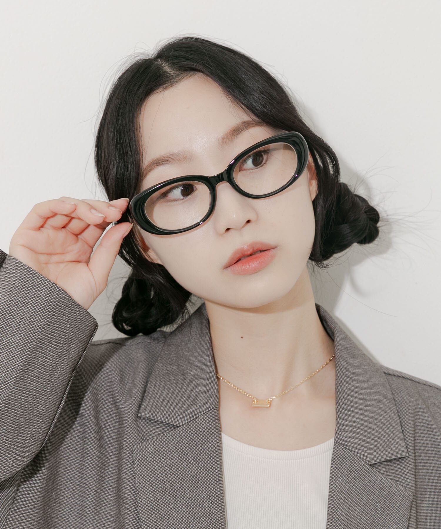 SMELLY「オーバルダテメガネ」|メガネ|