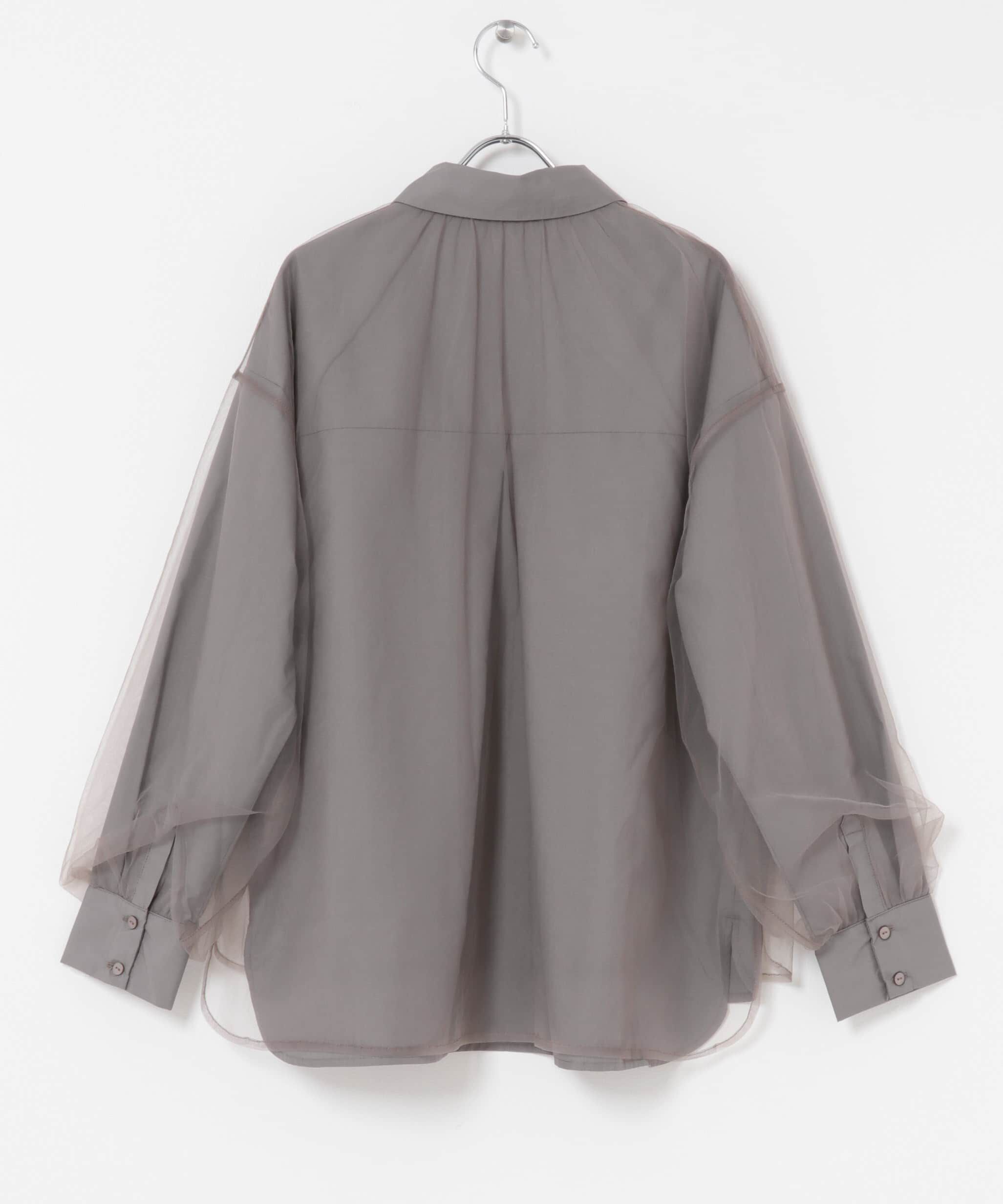 URBAN RESEARCH ROSSO「Torrazzo Donna　Sheer Tulle Shirt」|シャツ・ブラウス|
