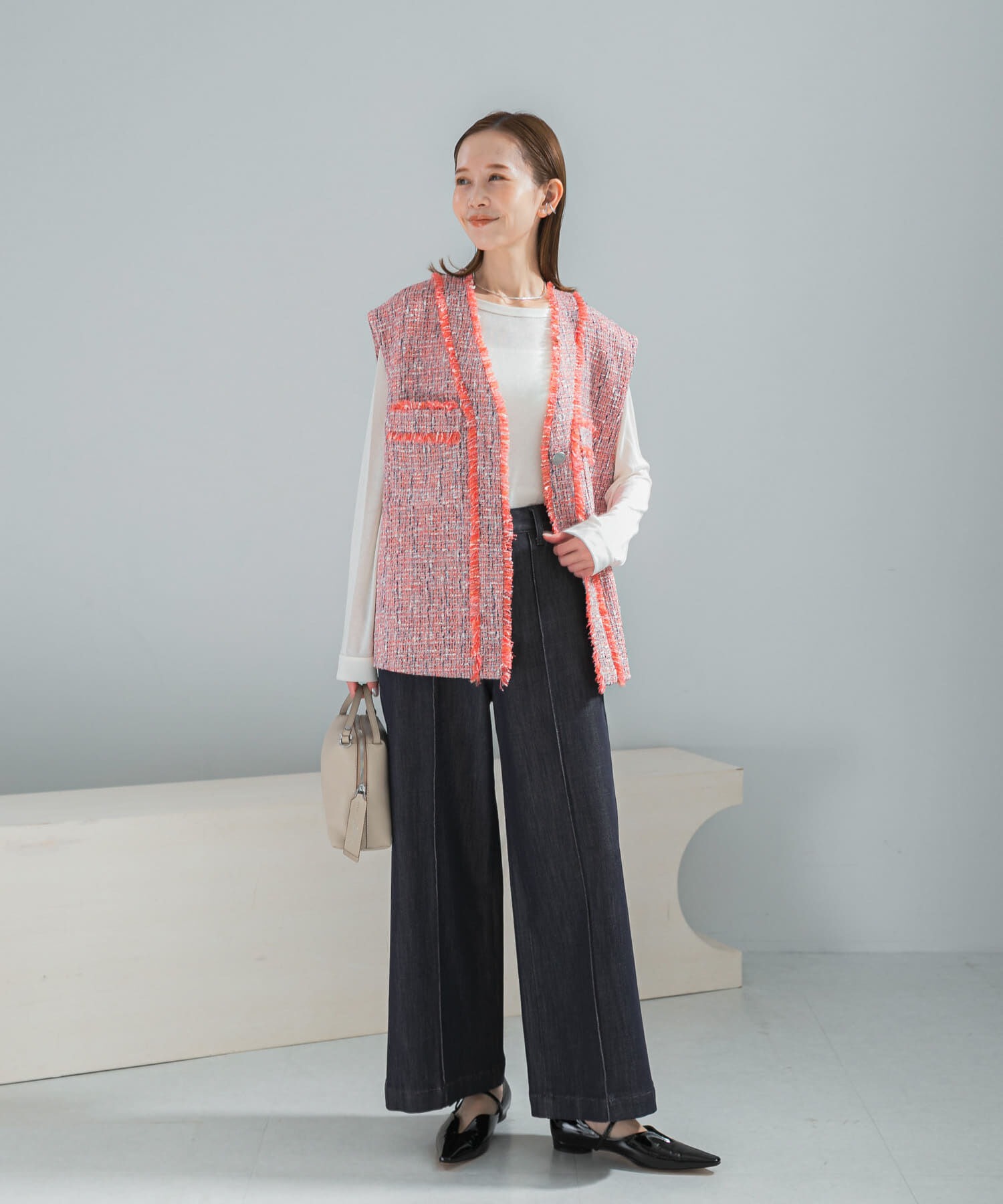 URBAN RESEARCH ROSSO「ツイードオーバージレ」|ベスト・ジレ|