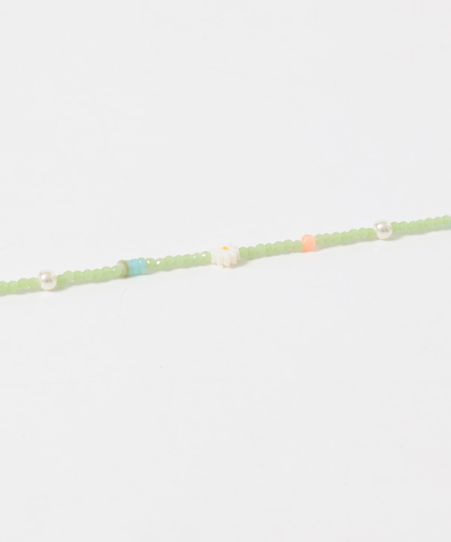 SMELLY「フラワーモチーフカラフルビーズネックレス」|ネックレス|