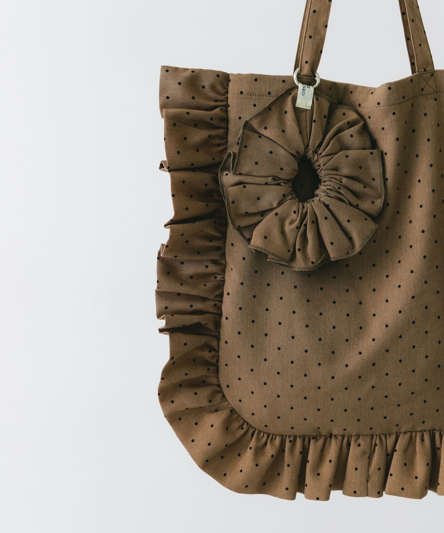 RODE SKO「シュシュセットサイドフリルトート」|トートバッグ|