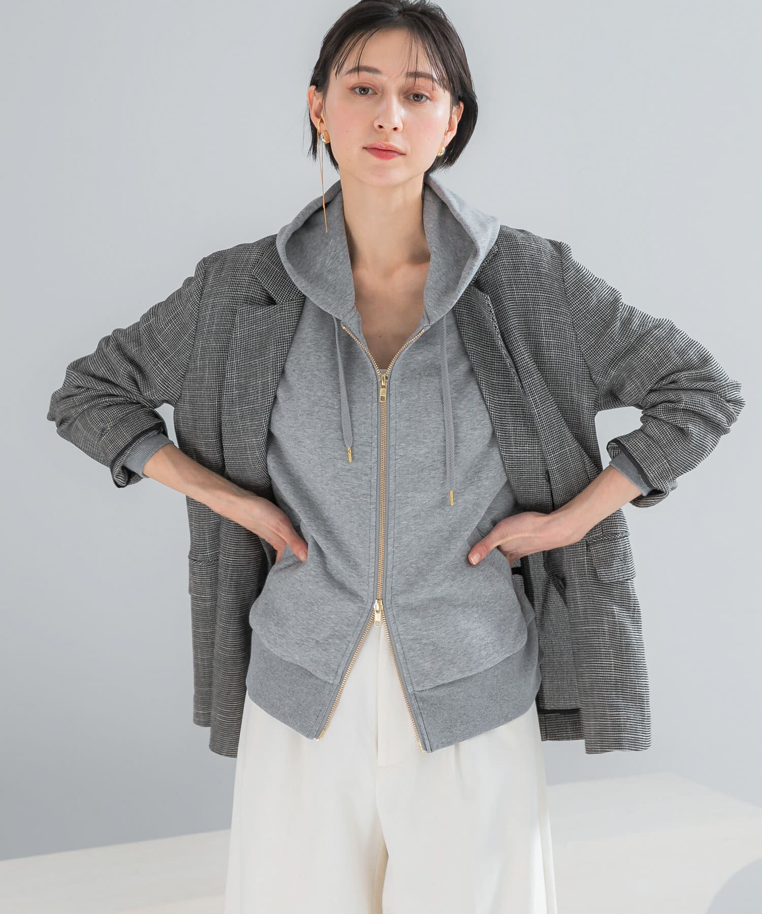 URBAN RESEARCH ROSSO「『WEB限定』『UR TECH』オーバーZIPパーカー」|パーカー|