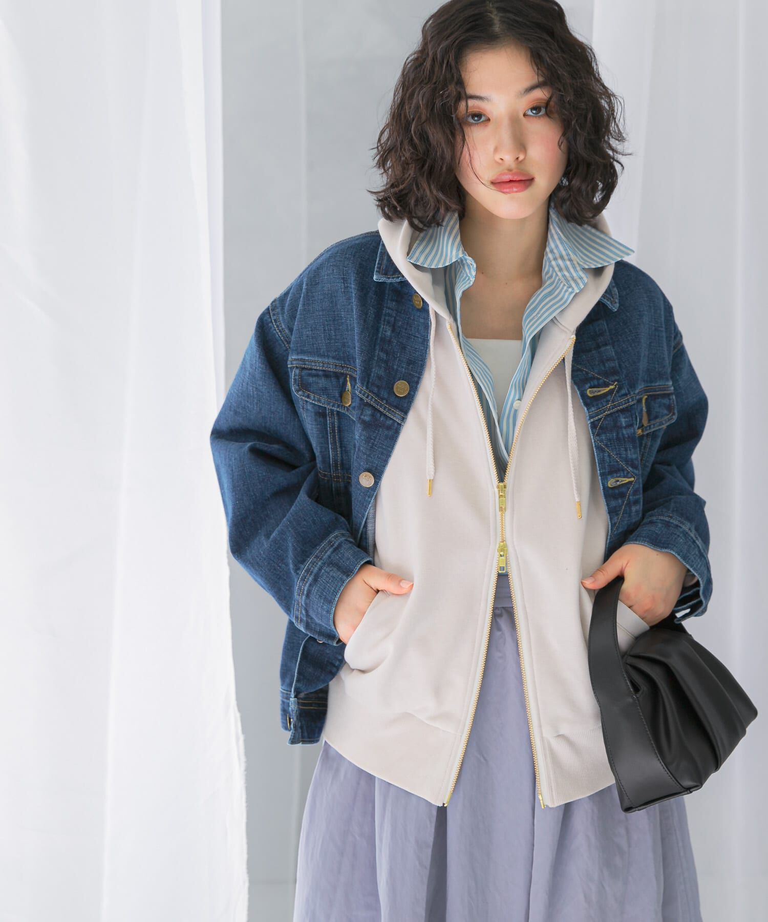 URBAN RESEARCH ROSSO「『WEB限定』『UR TECH』オーバーZIPパーカー」|パーカー|