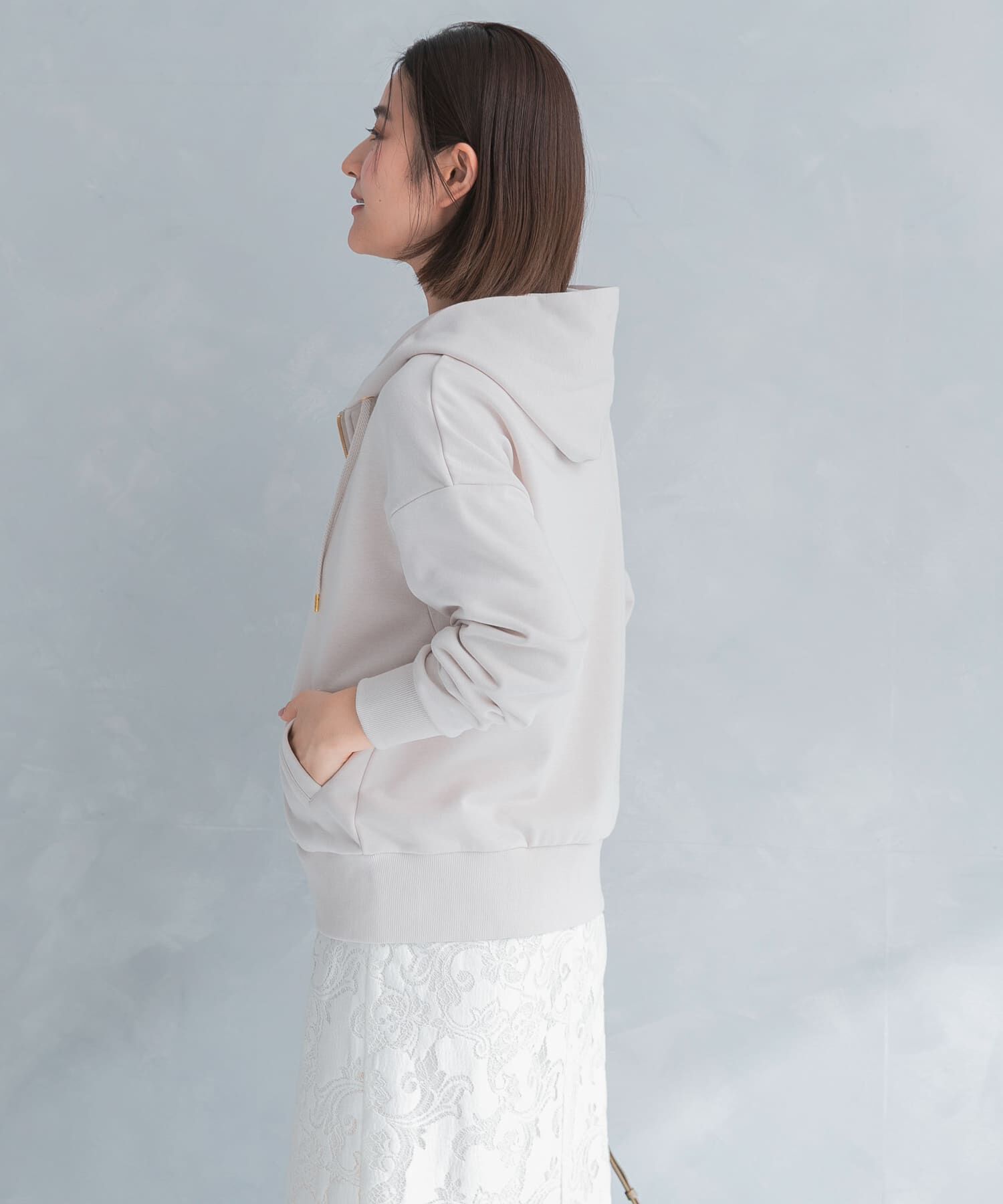 URBAN RESEARCH ROSSO「『WEB限定』『UR TECH』オーバーZIPパーカー」|パーカー|