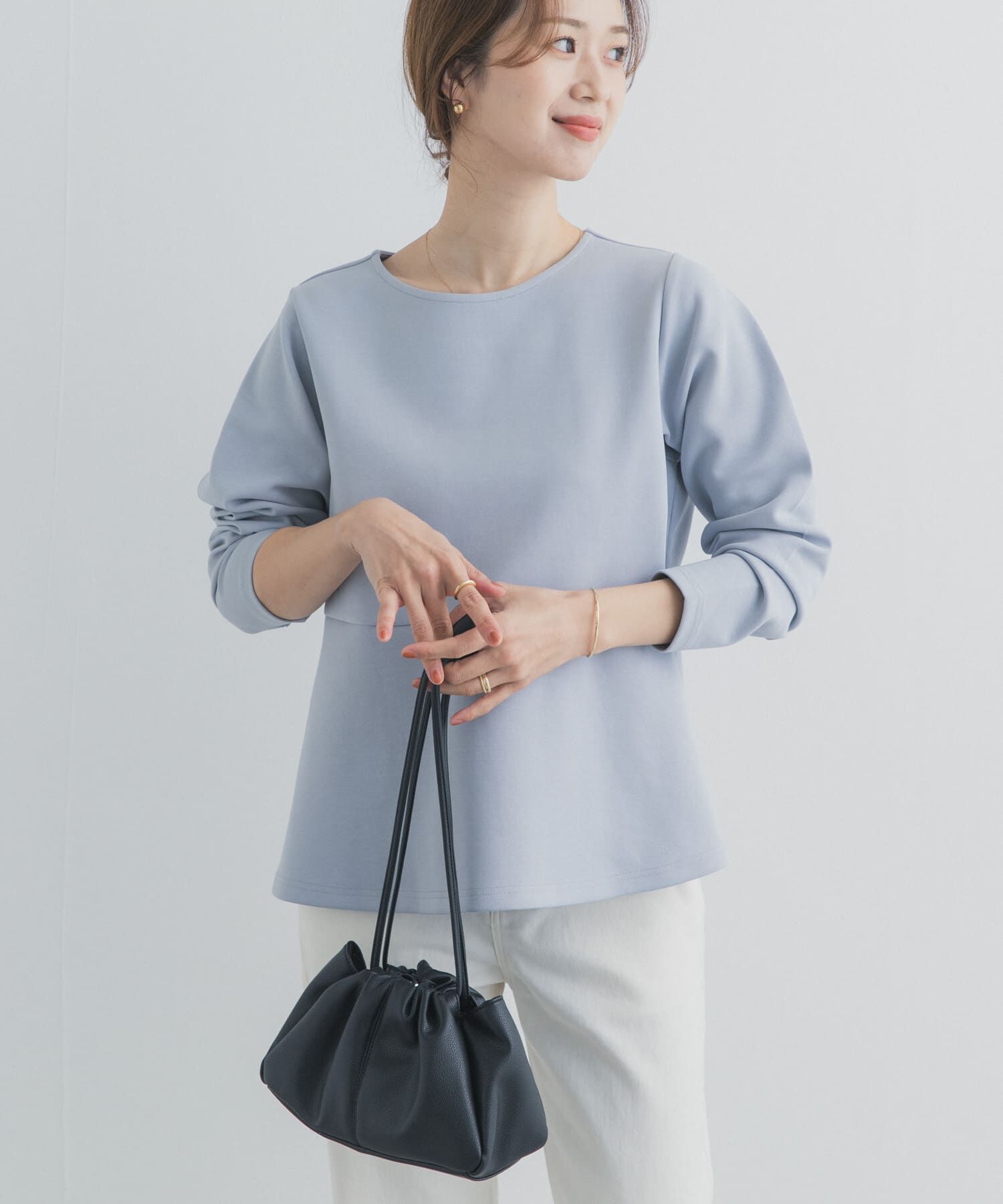 URBAN RESEARCH DOORS「ポンチペプラムプルオーバー」|Tシャツ・カットソー|