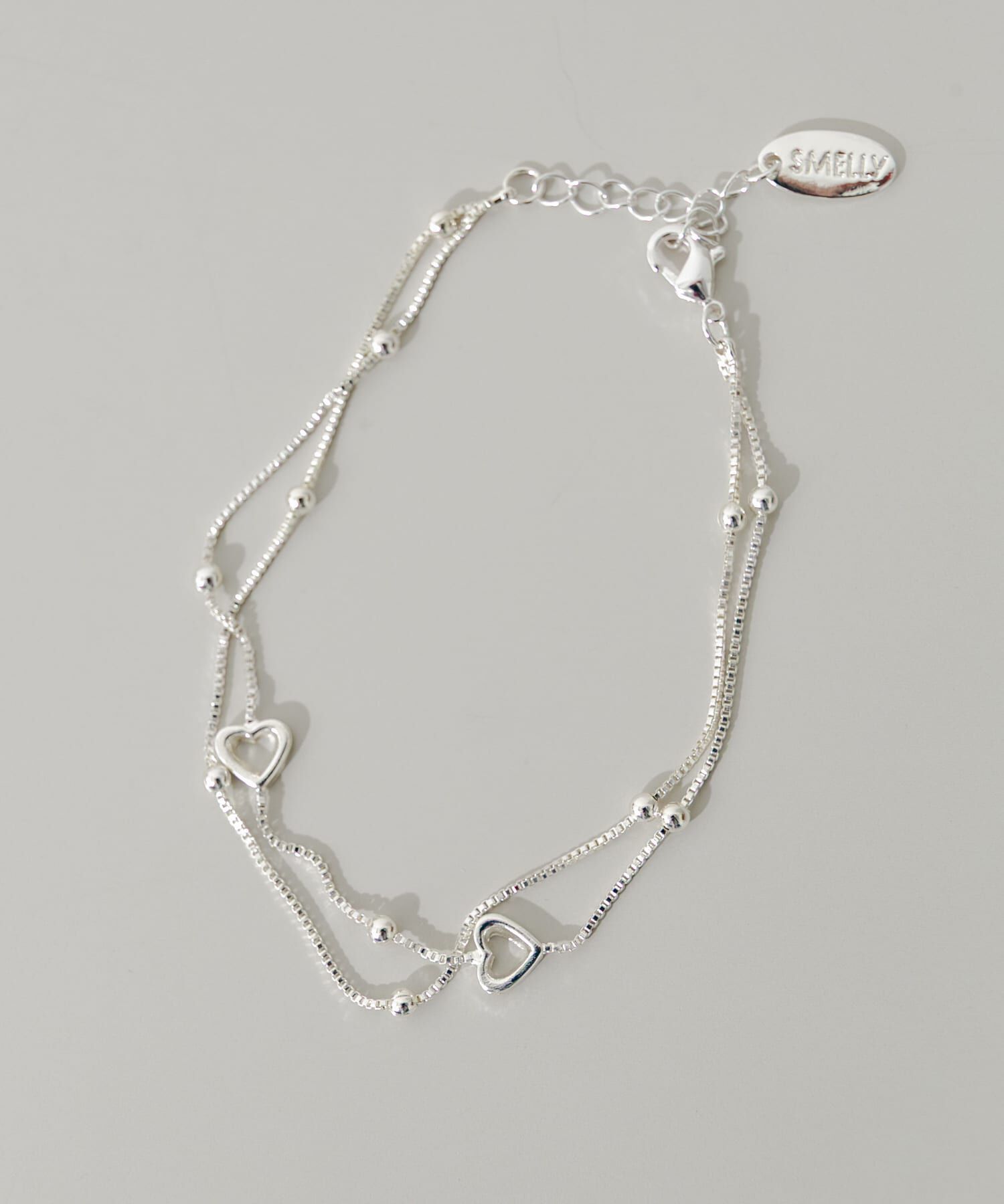 SMELLY「ハートモチーフレイヤードブレスレット」|ブレスレット・バングル|