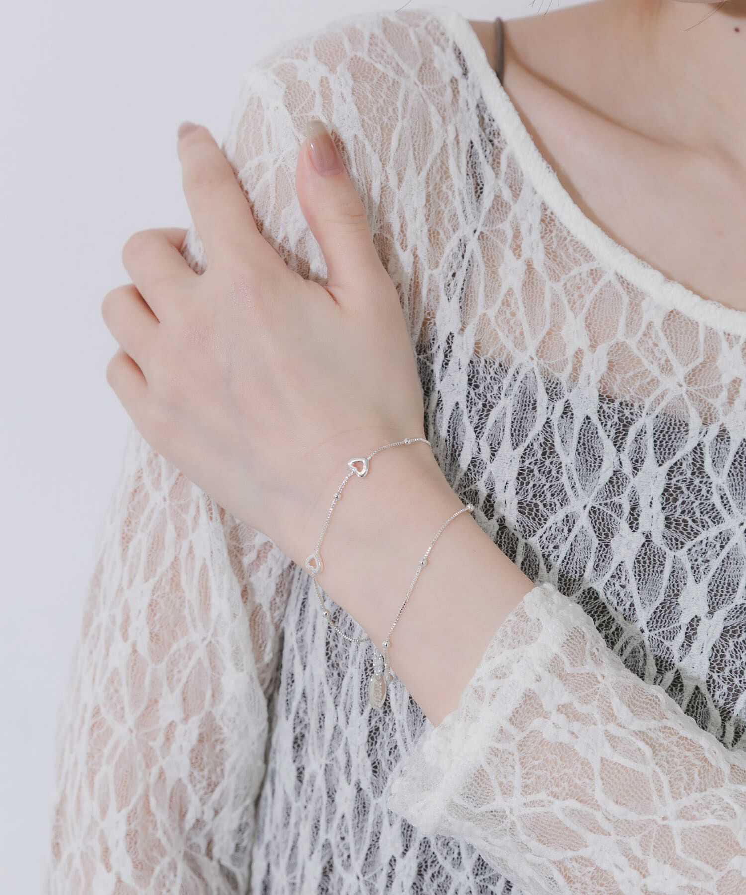 SMELLY「ハートモチーフレイヤードブレスレット」|ブレスレット・バングル|