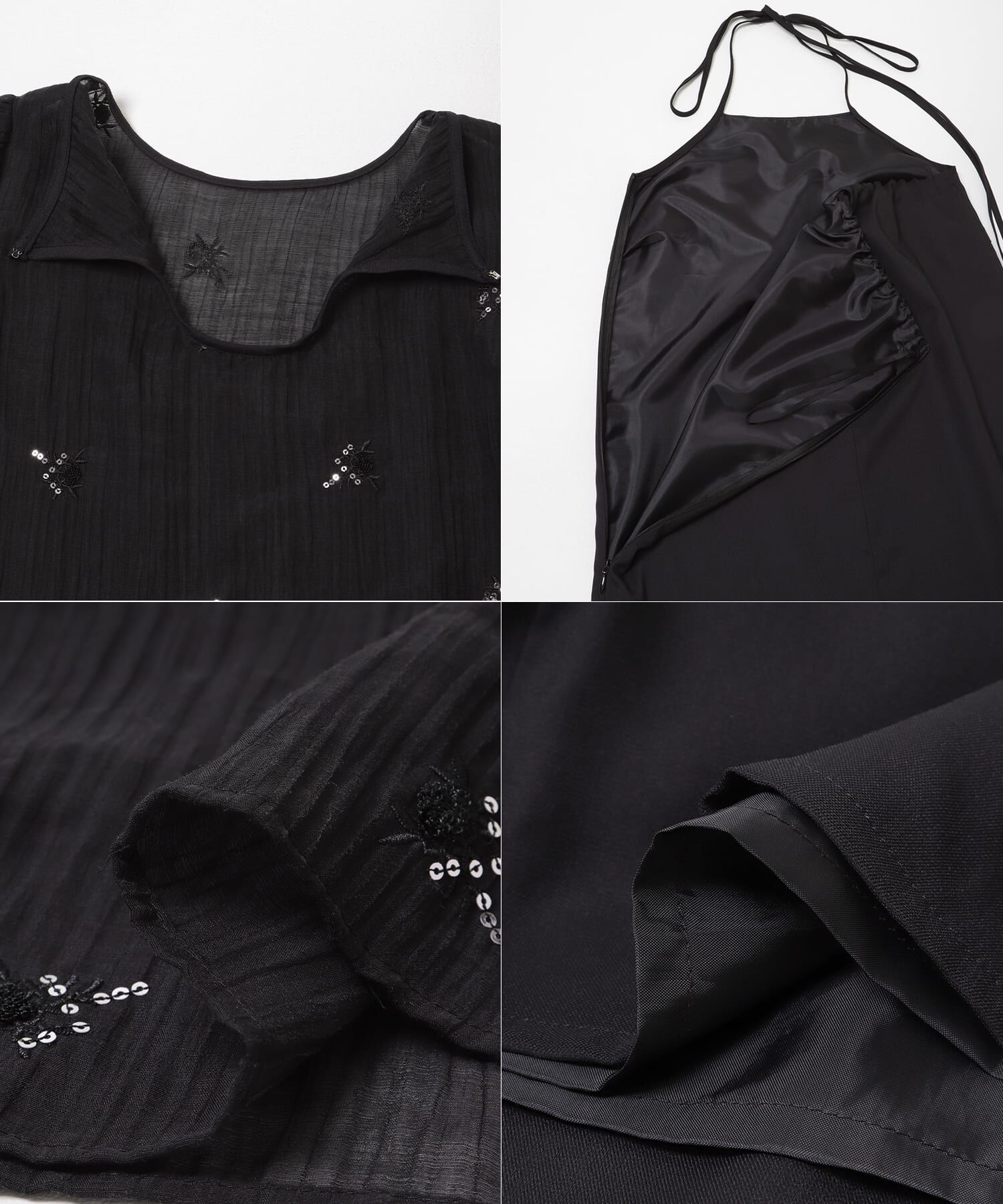 URBAN RESEARCH ROSSO「kaene　ビジューチュールホルターネックドレス」|ワンピース|
