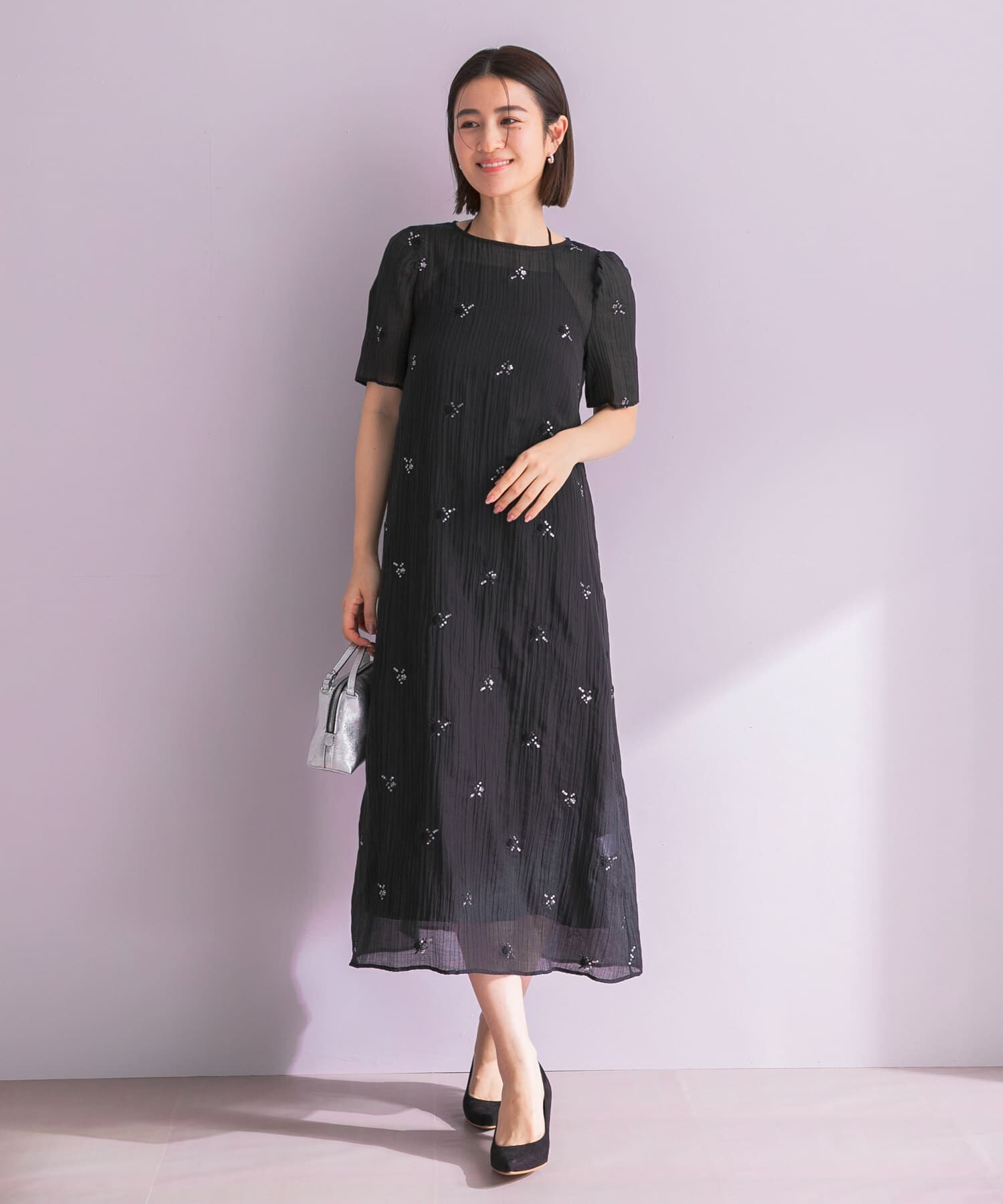 URBAN RESEARCH ROSSO「kaene　ビジューチュールホルターネックドレス」|ワンピース|