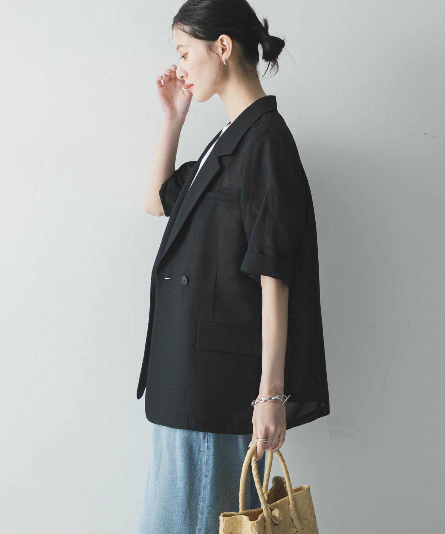 URBAN RESEARCH「シアーメッシュハーフスリーブジャケット」|その他|