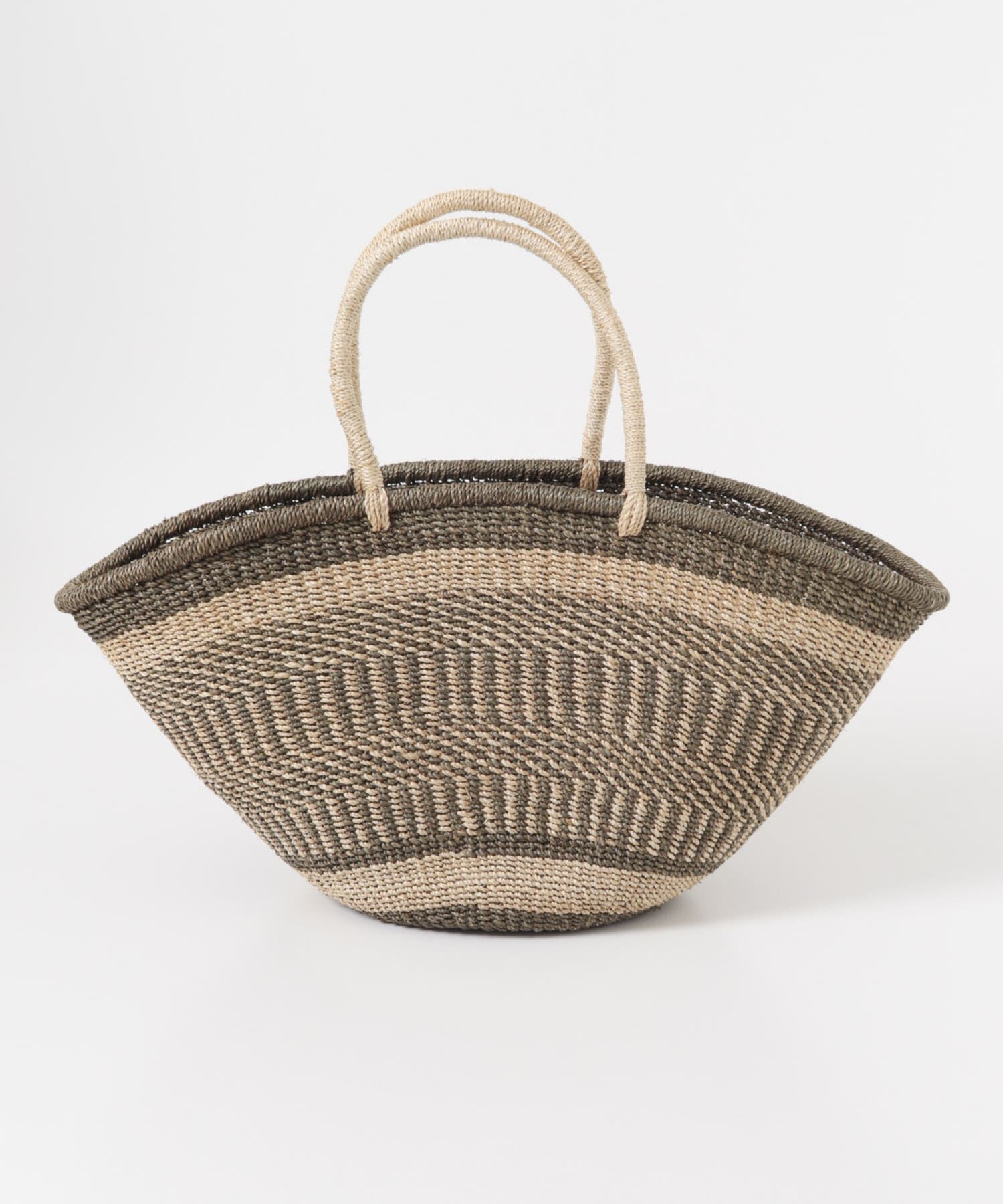 Sonny Label 「BAGMATI　アバカボーダーバッグ」|かごバッグ|ブラウン系その他
