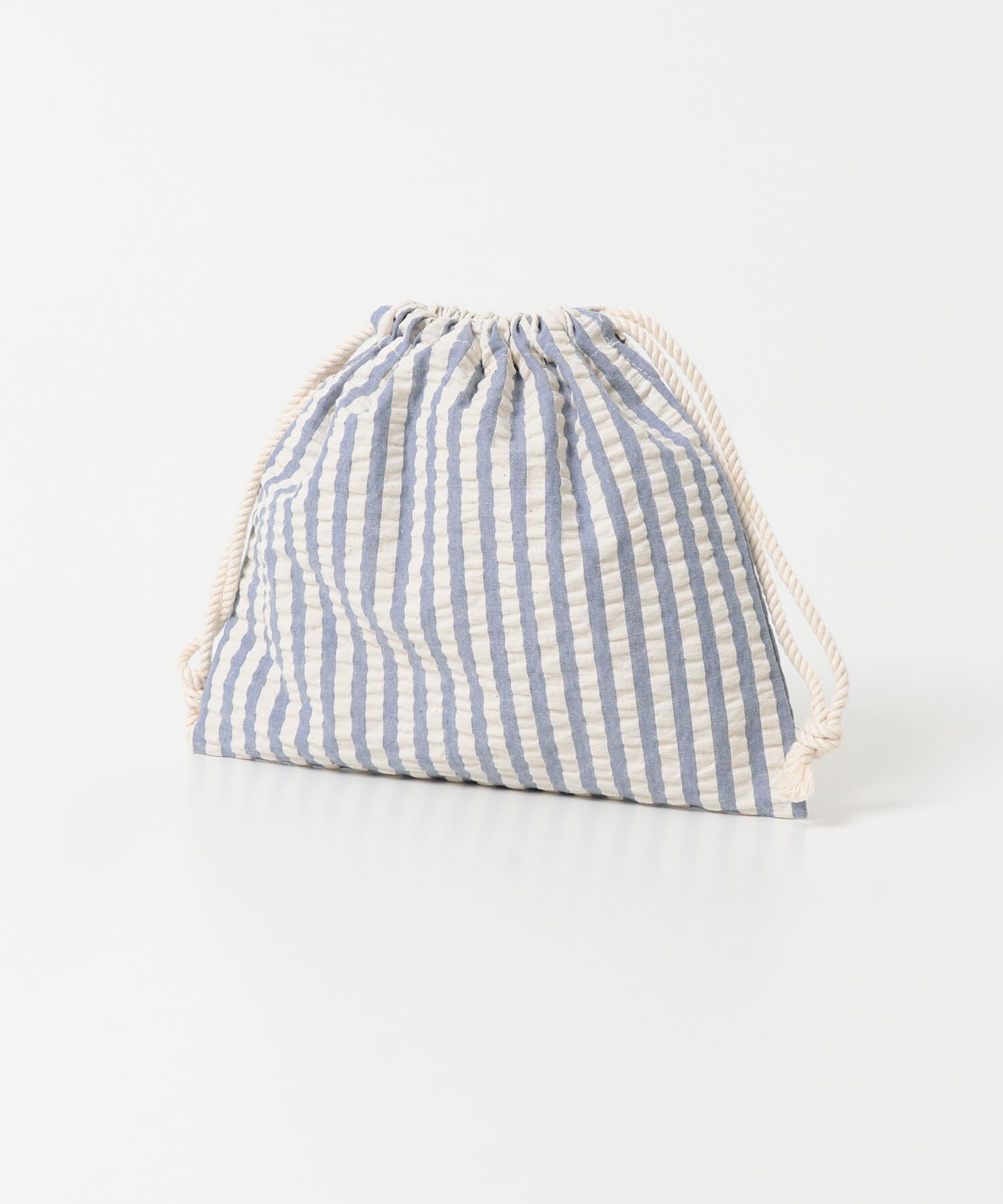 URBAN RESEARCH DOORS「CINQ　ライトブルーストライプ 巾着S」|ポーチ|
